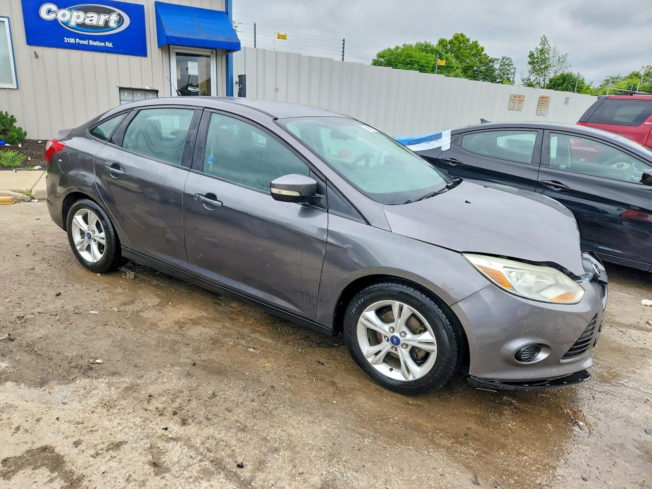 2014 Ford Focus Se Gray vin: 1FADP3F23EL285991