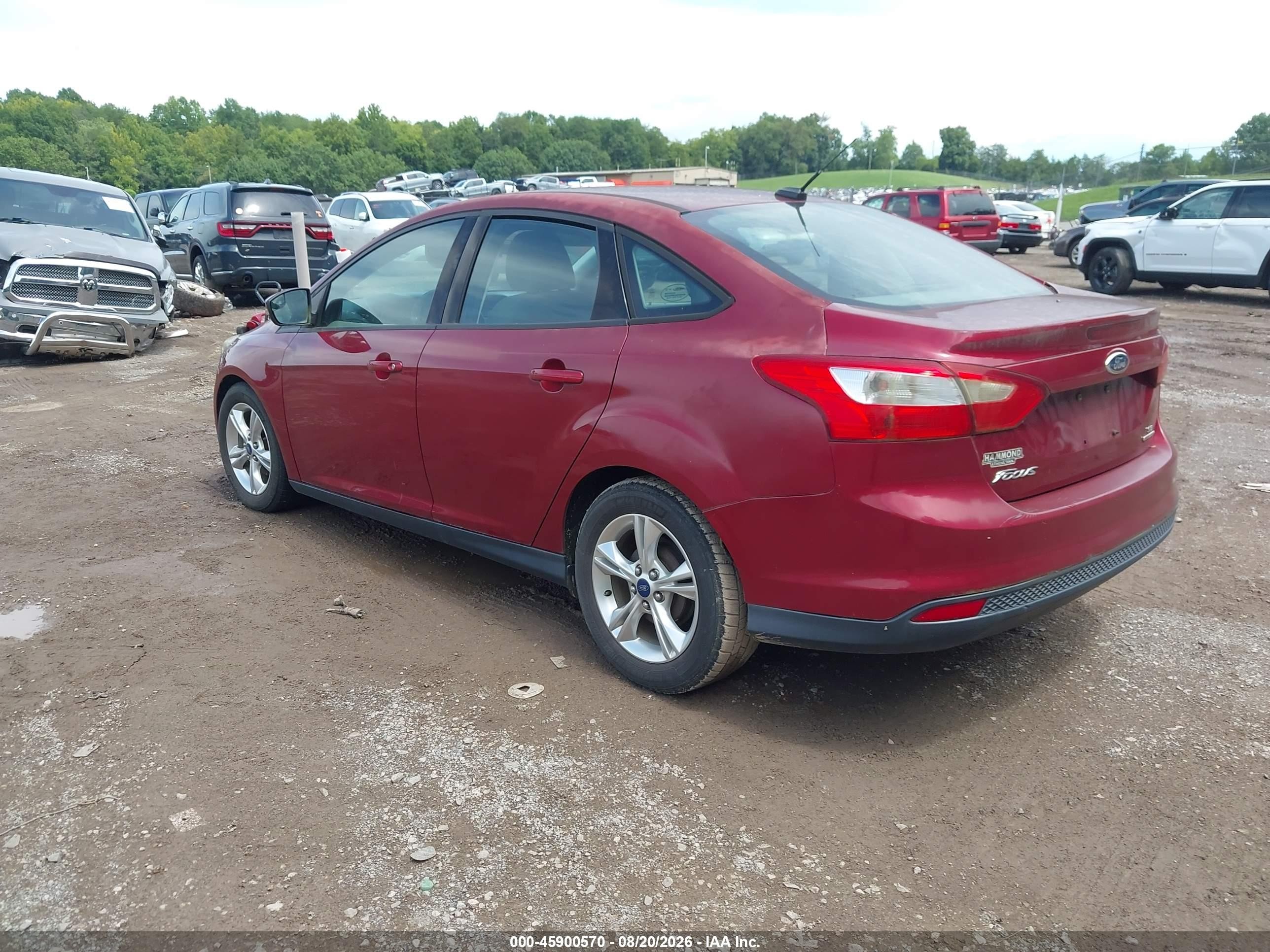 2014 Ford Focus Se Red vin: 1FADP3F23EL286266