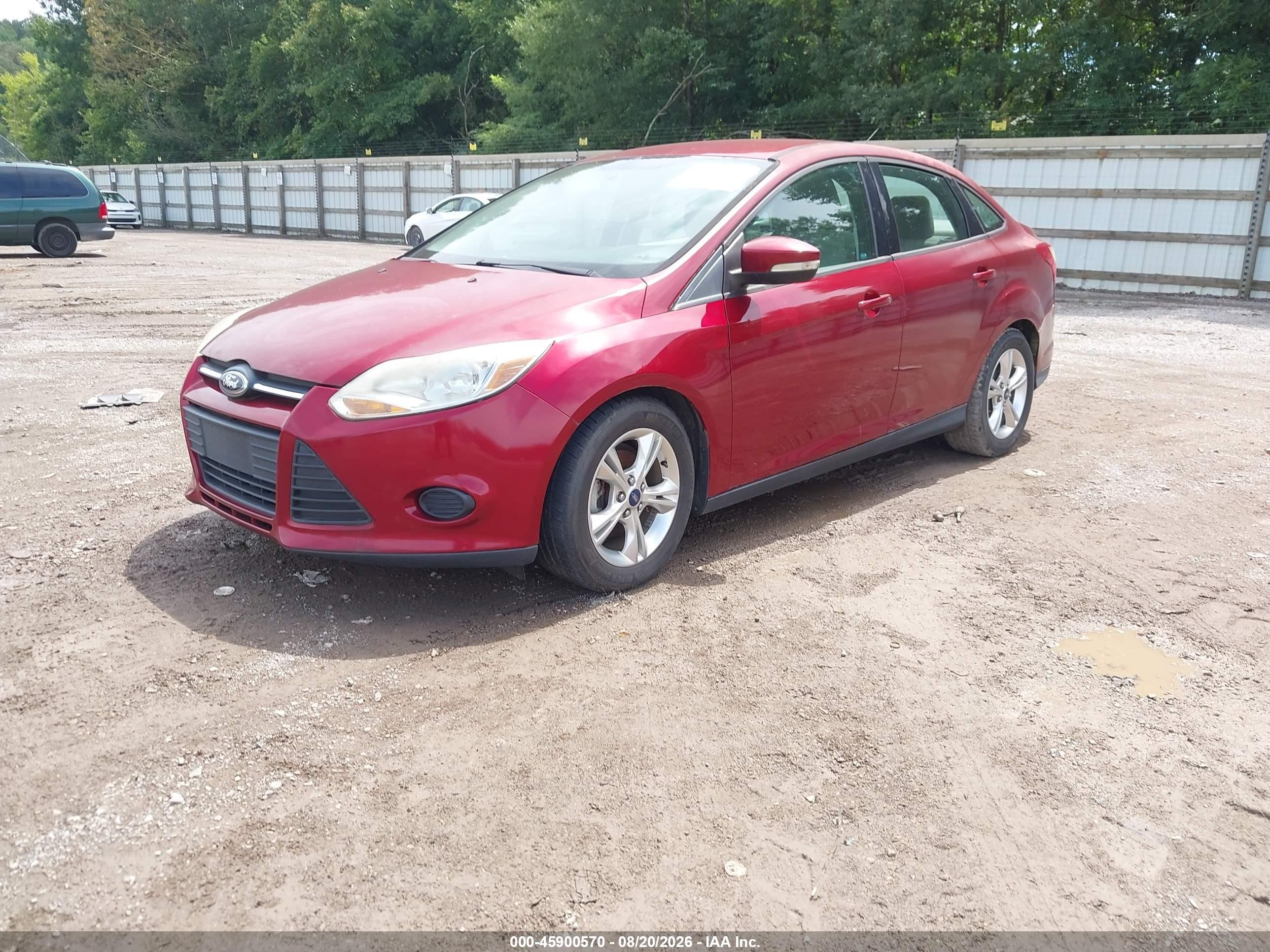 2014 Ford Focus Se Red vin: 1FADP3F23EL286266