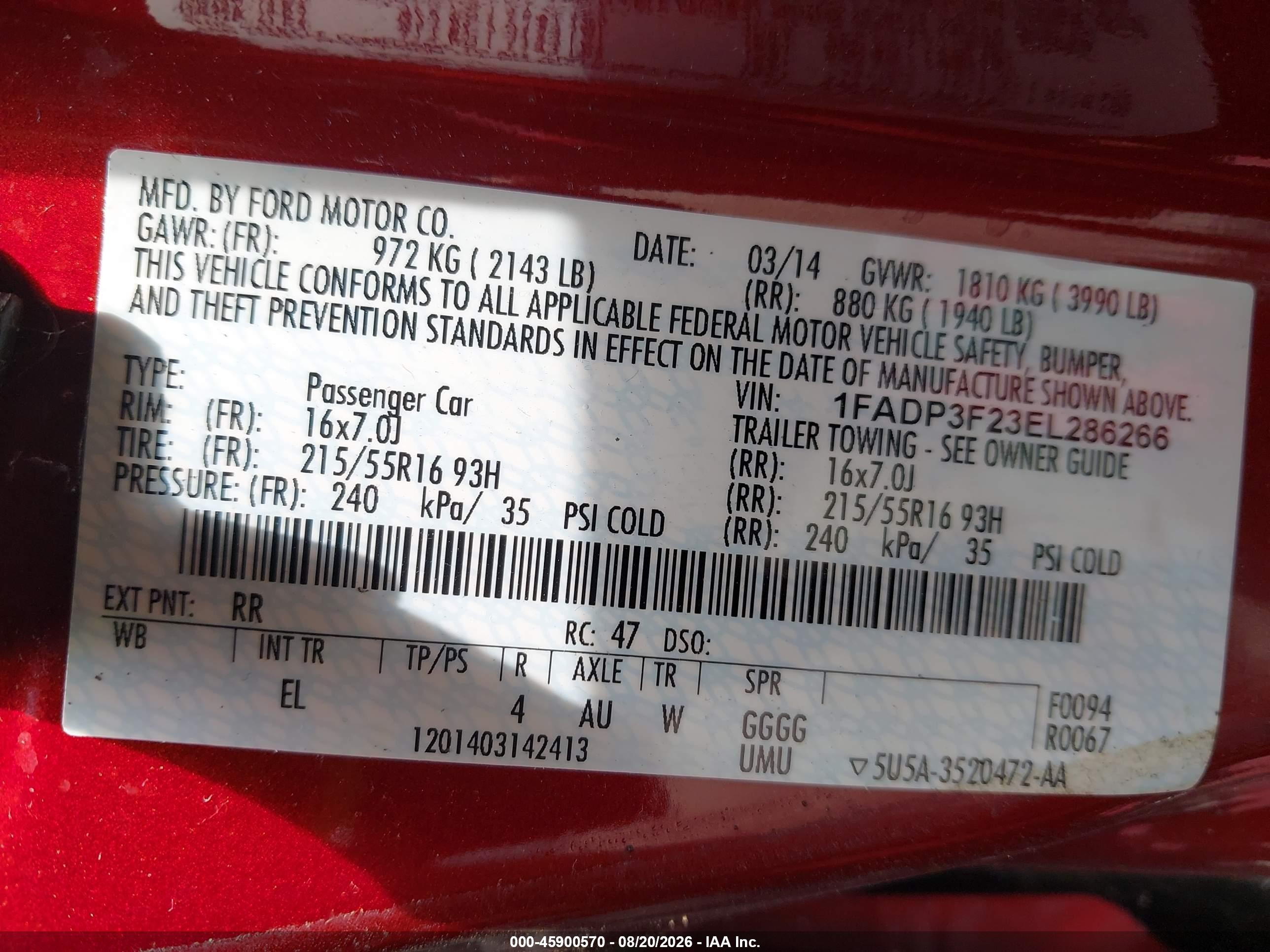 2014 Ford Focus Se Red vin: 1FADP3F23EL286266