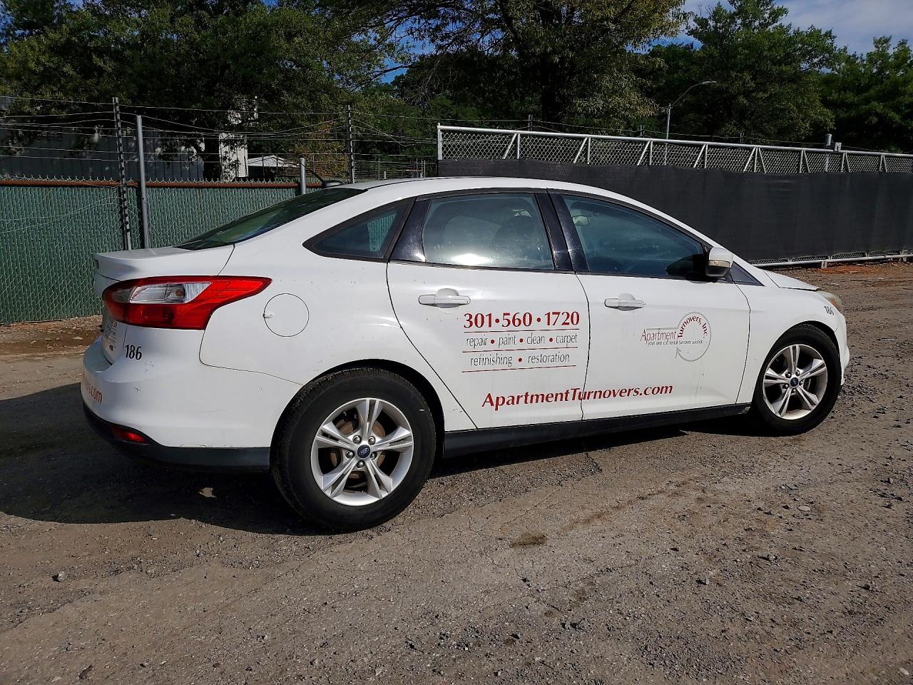 2014 Ford Focus Se White vin: 1FADP3F23EL292195