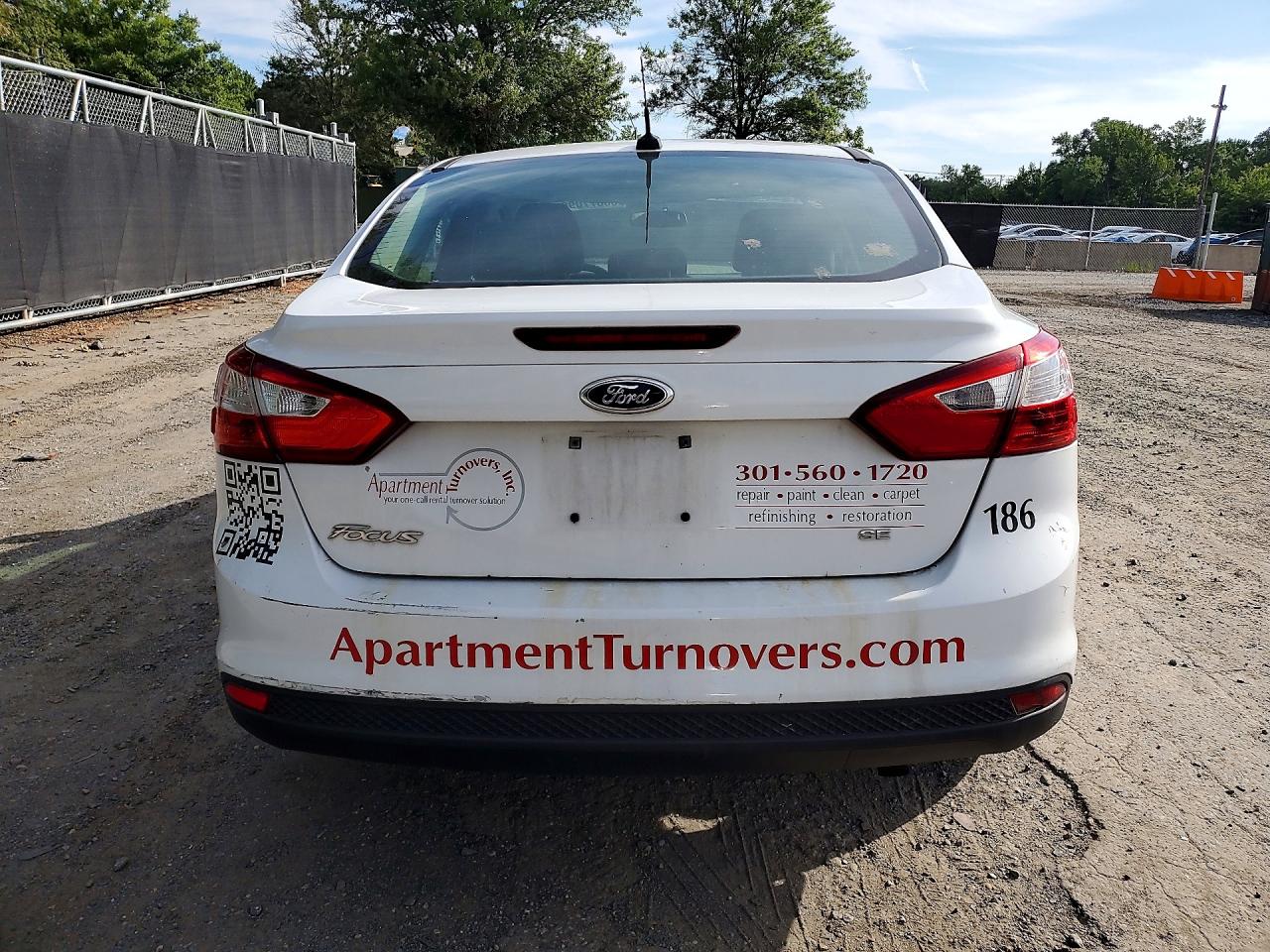 2014 Ford Focus Se White vin: 1FADP3F23EL292195