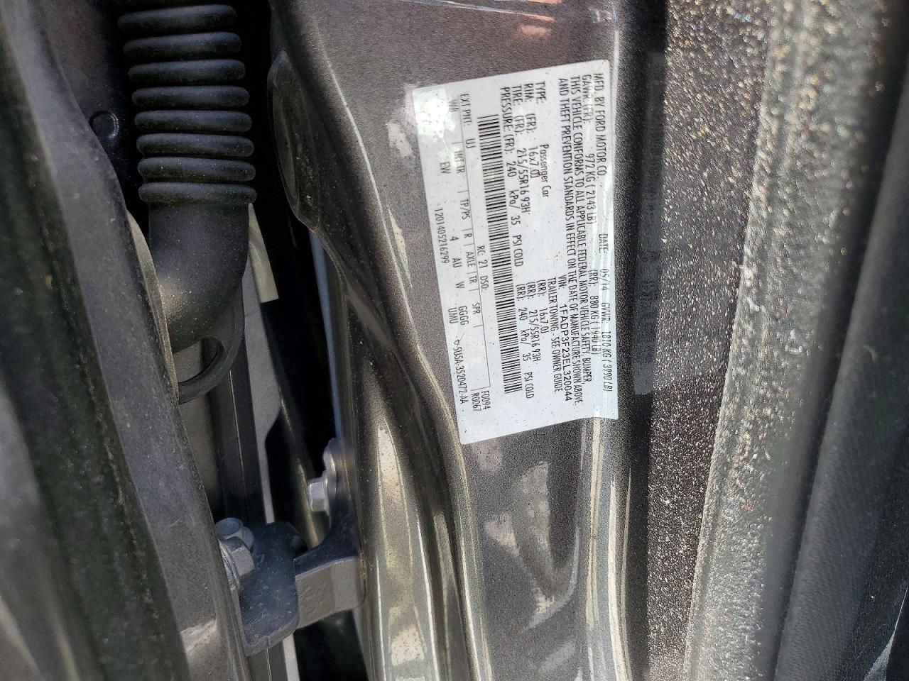 2014 Ford Focus Se Gray vin: 1FADP3F23EL320044
