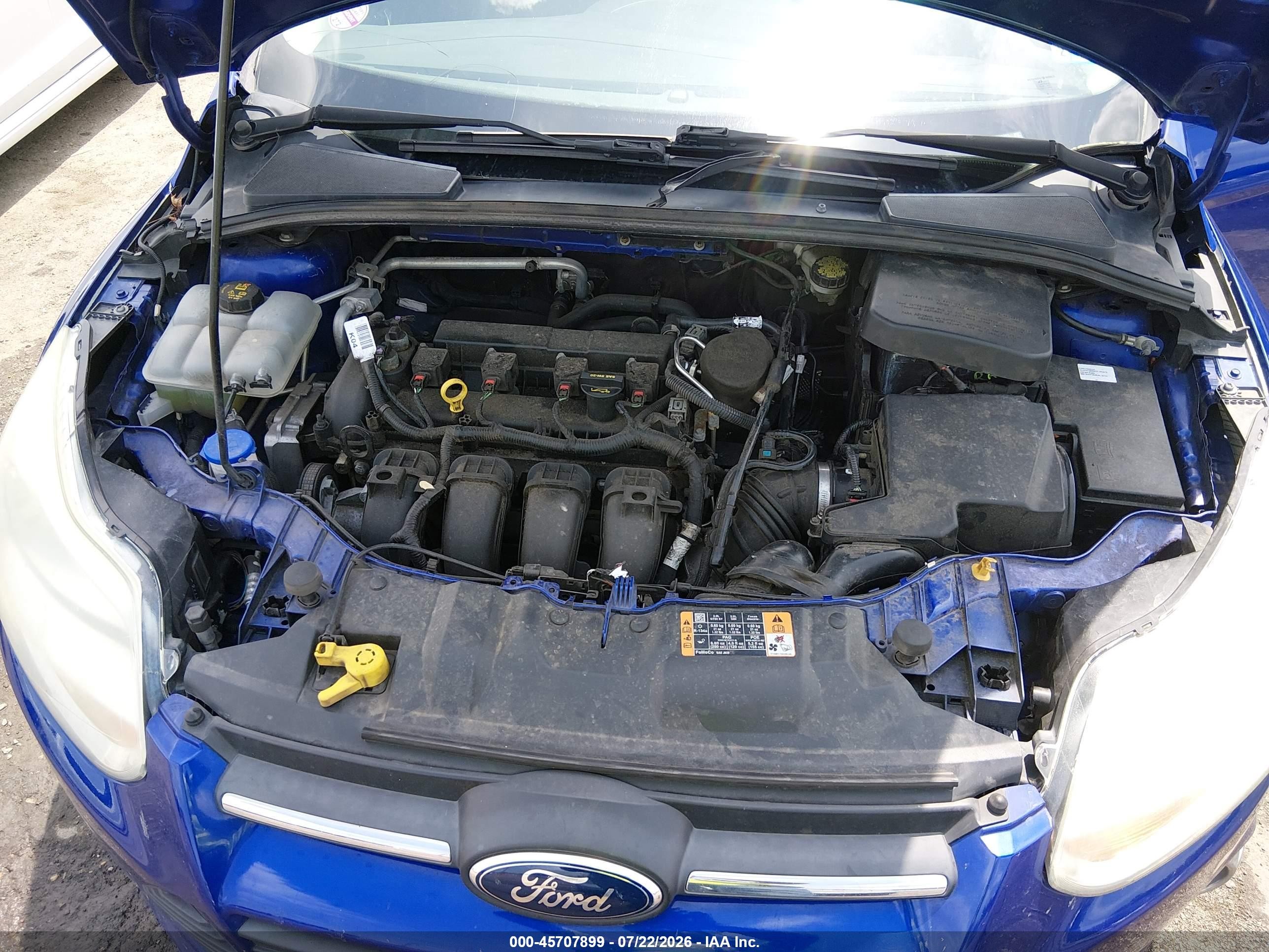 2014 Ford Focus Se Blue vin: 1FADP3F23EL333702