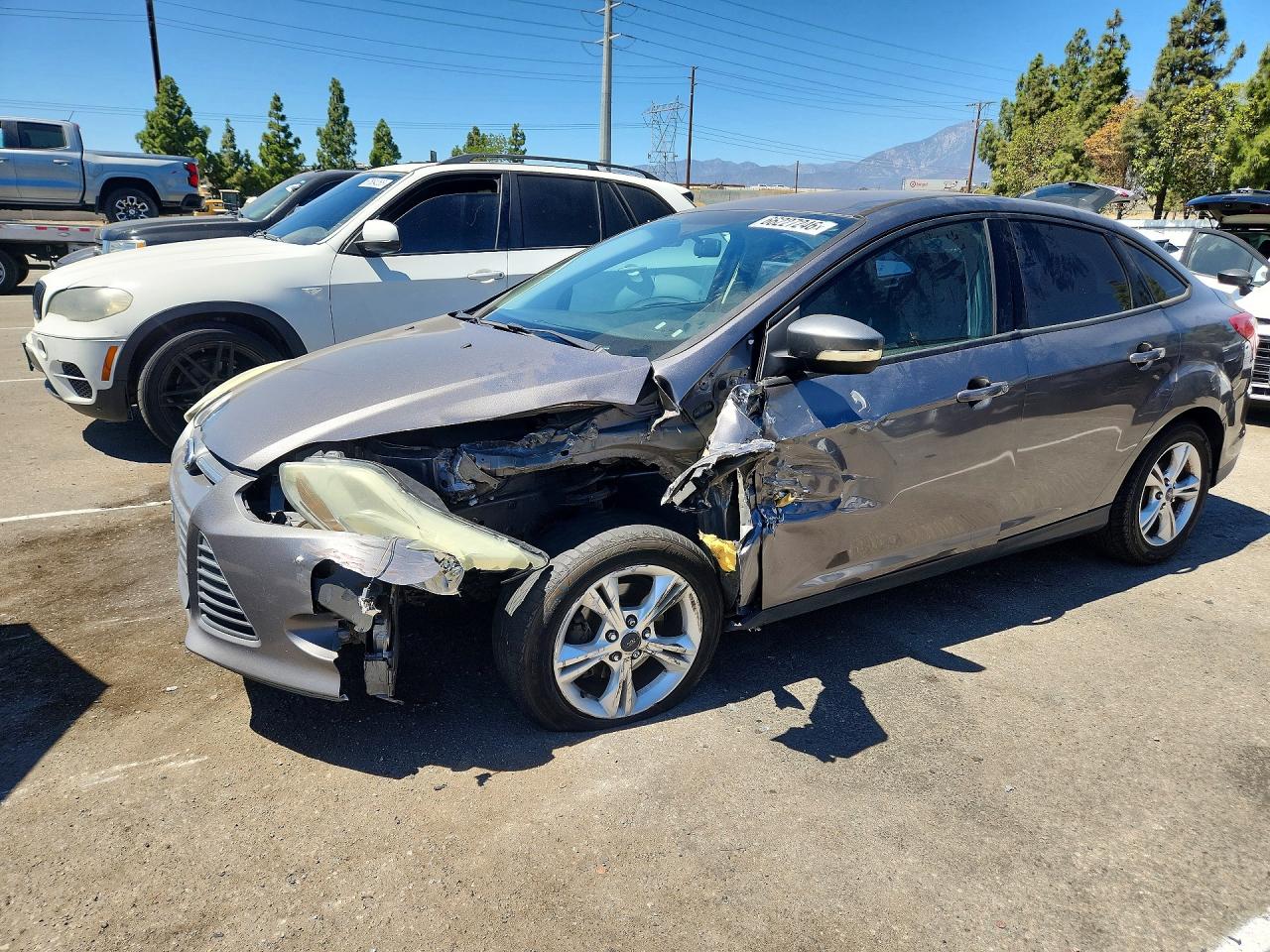 2014 Ford Focus Se Silver vin: 1FADP3F23EL341623