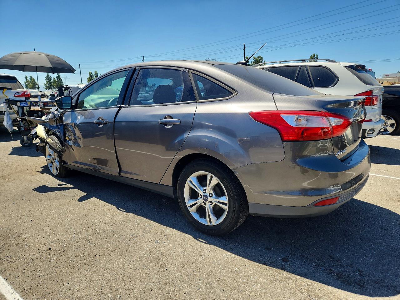 2014 Ford Focus Se Silver vin: 1FADP3F23EL341623