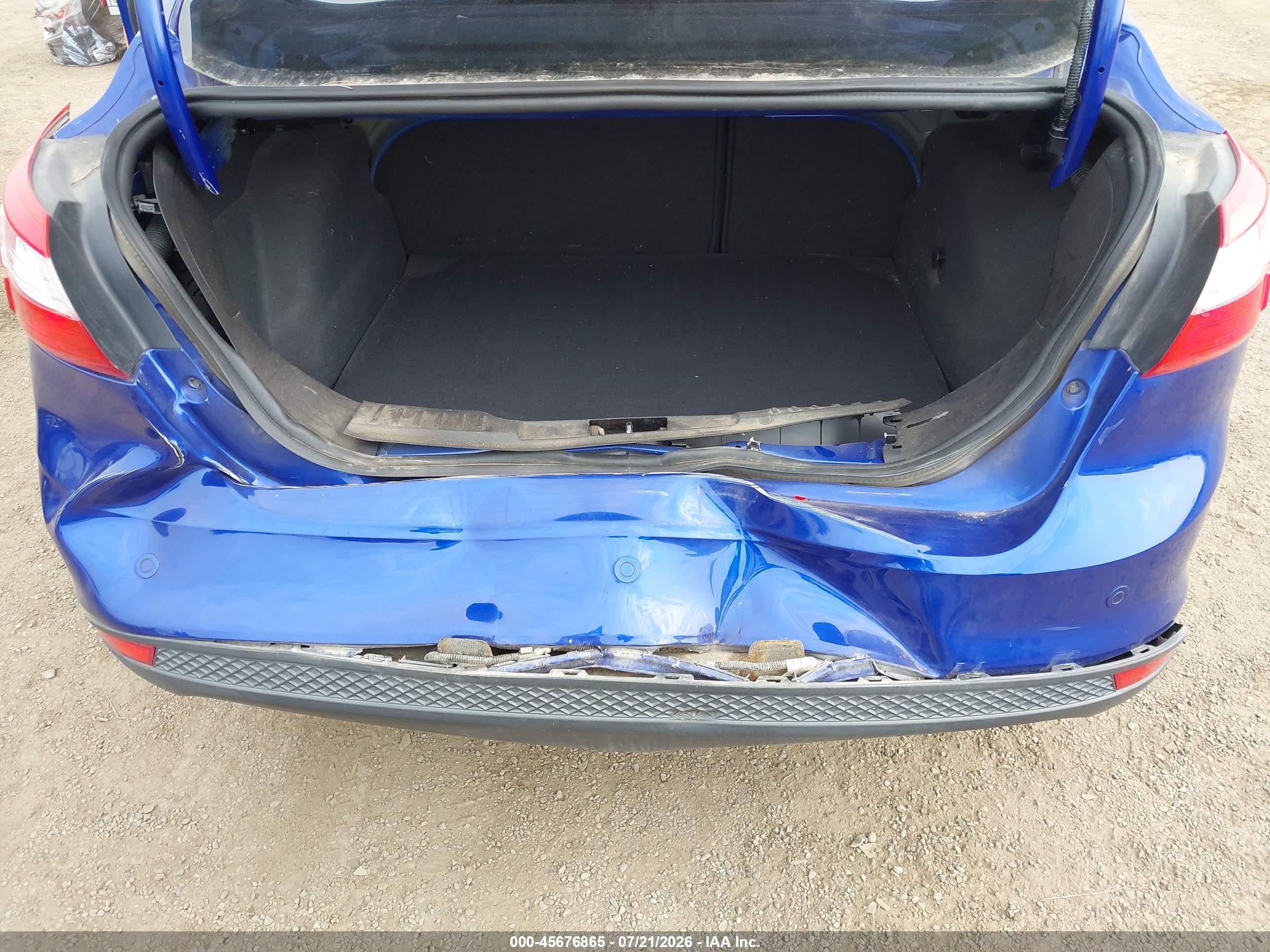 2014 Ford Focus Se Blue vin: 1FADP3F23EL341959