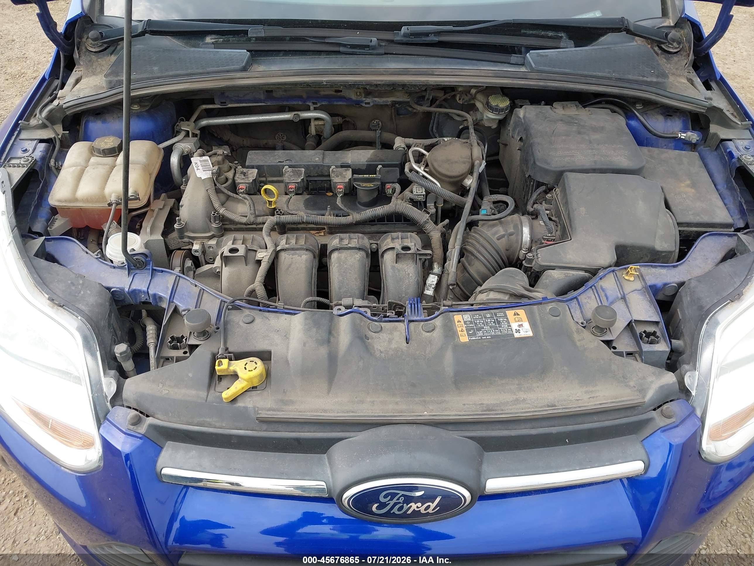 2014 Ford Focus Se Blue vin: 1FADP3F23EL341959