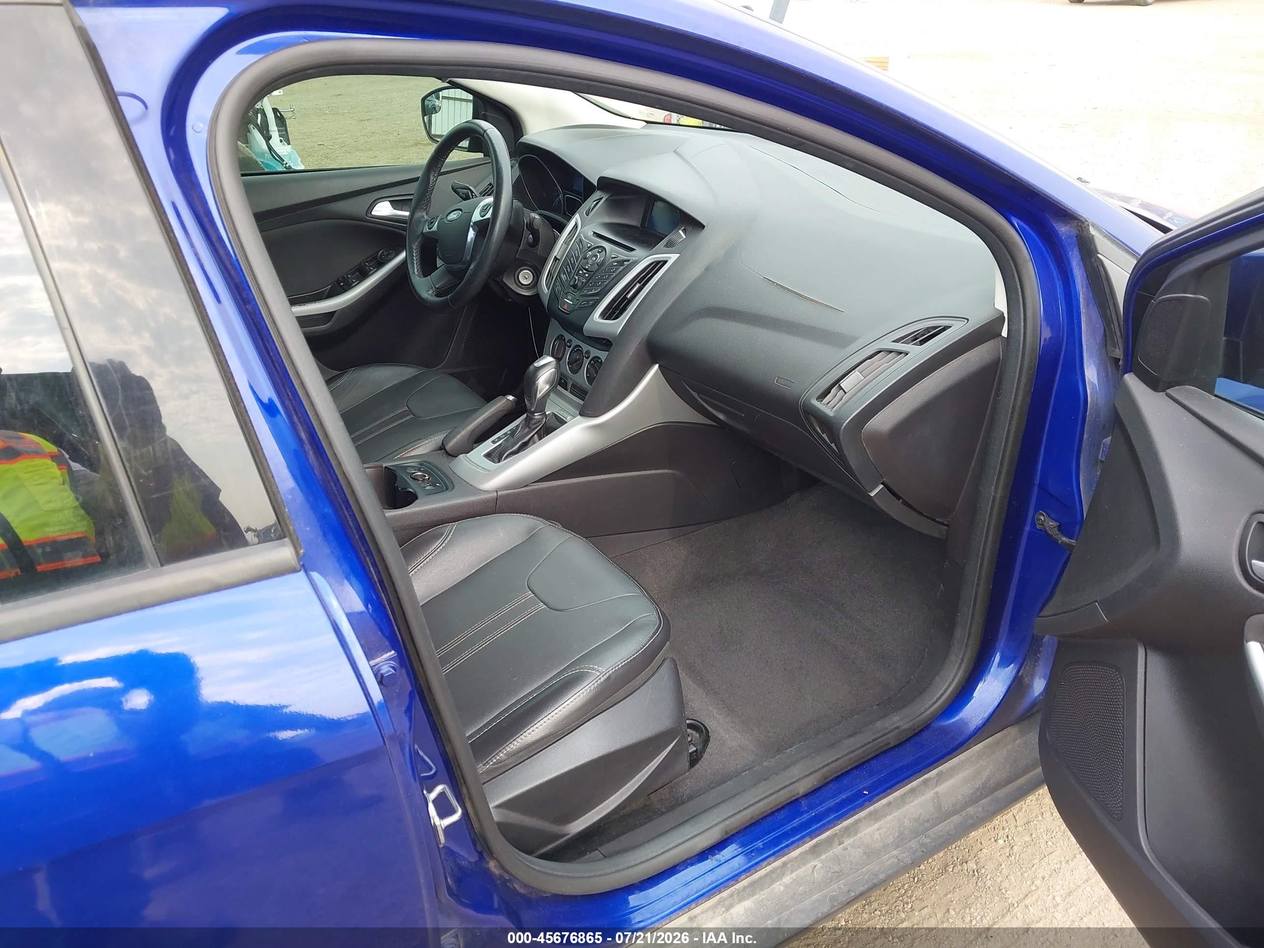 2014 Ford Focus Se Blue vin: 1FADP3F23EL341959
