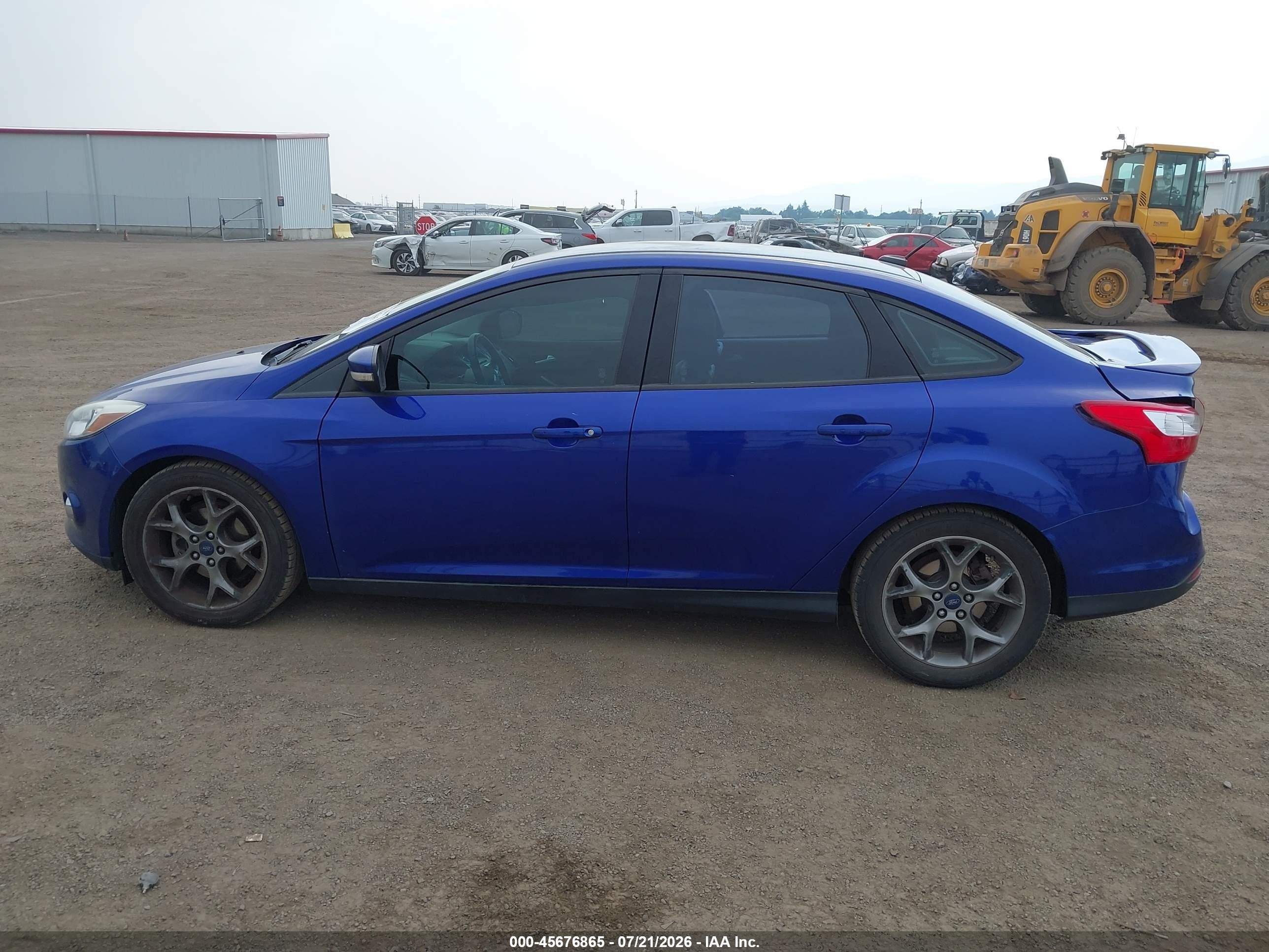 2014 Ford Focus Se Blue vin: 1FADP3F23EL341959