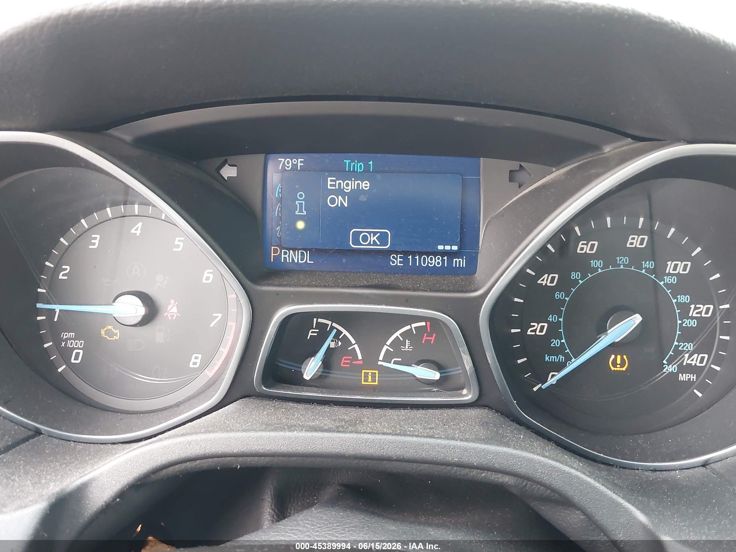 2014 Ford Focus Se White vin: 1FADP3F23EL348474