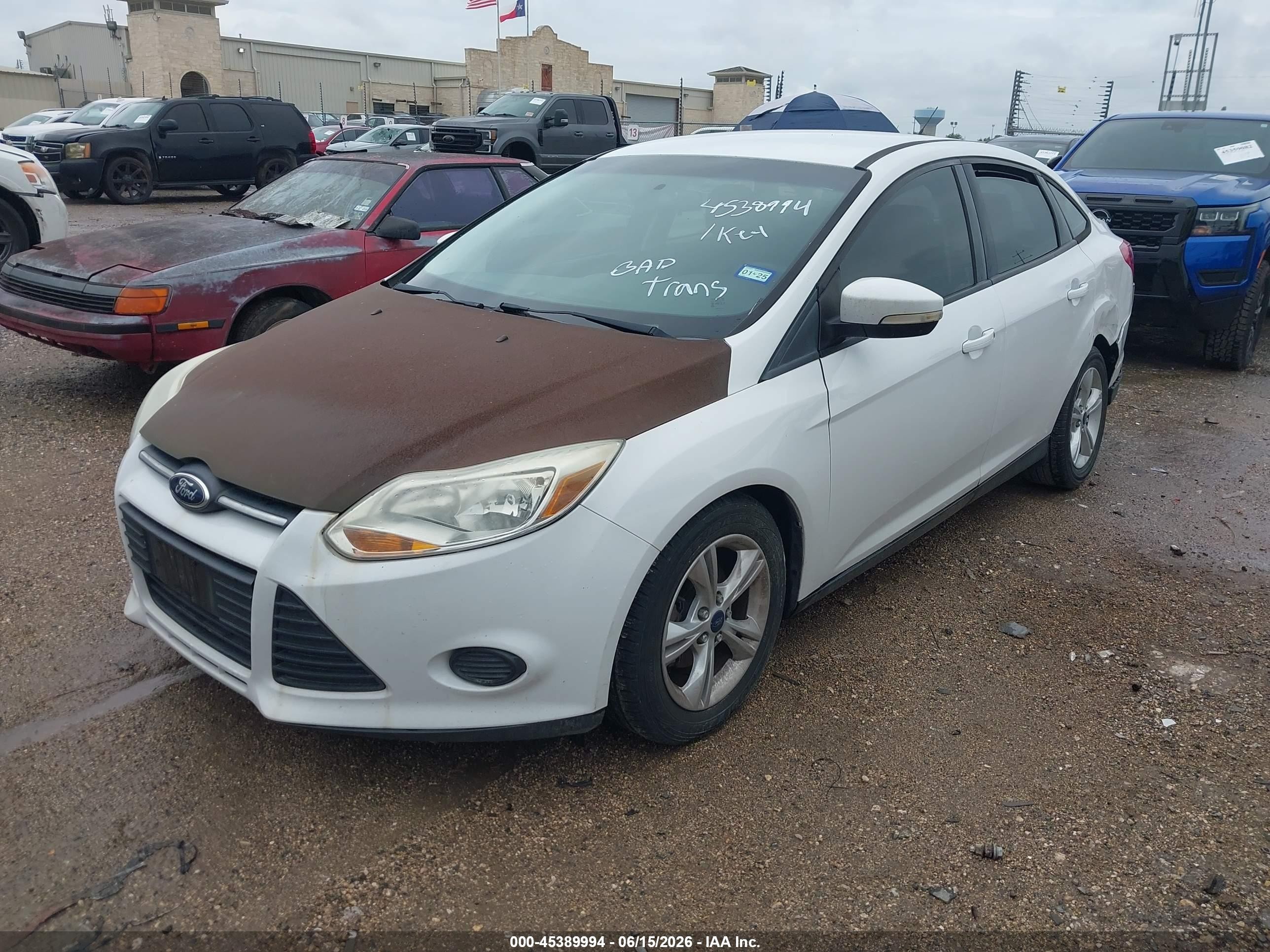 2014 Ford Focus Se White vin: 1FADP3F23EL348474
