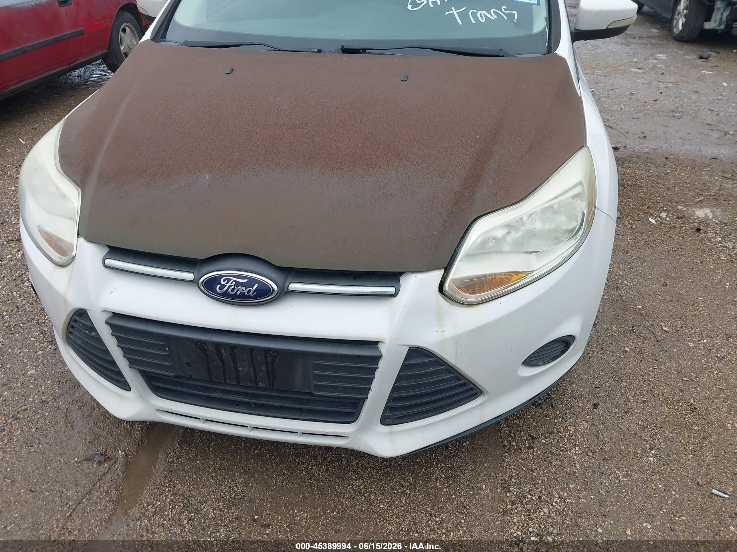 2014 Ford Focus Se White vin: 1FADP3F23EL348474