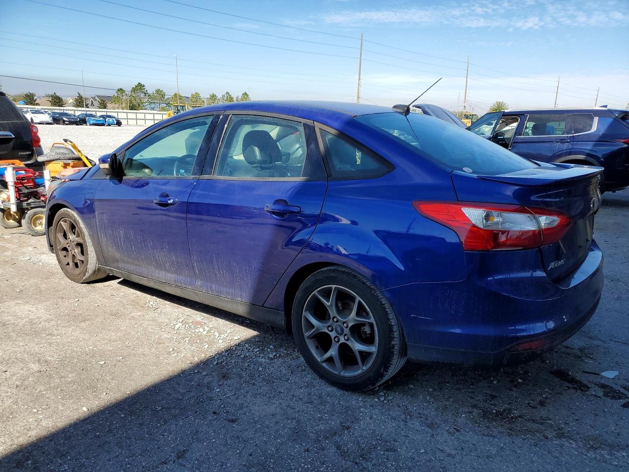 2014 Ford Focus Se Blue vin: 1FADP3F23EL360253