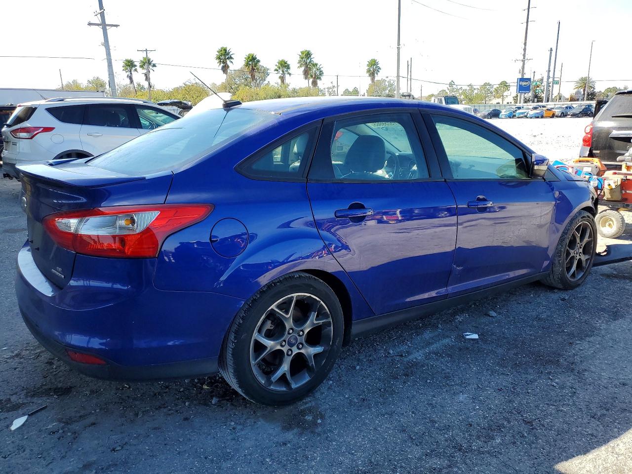 2014 Ford Focus Se Blue vin: 1FADP3F23EL360253