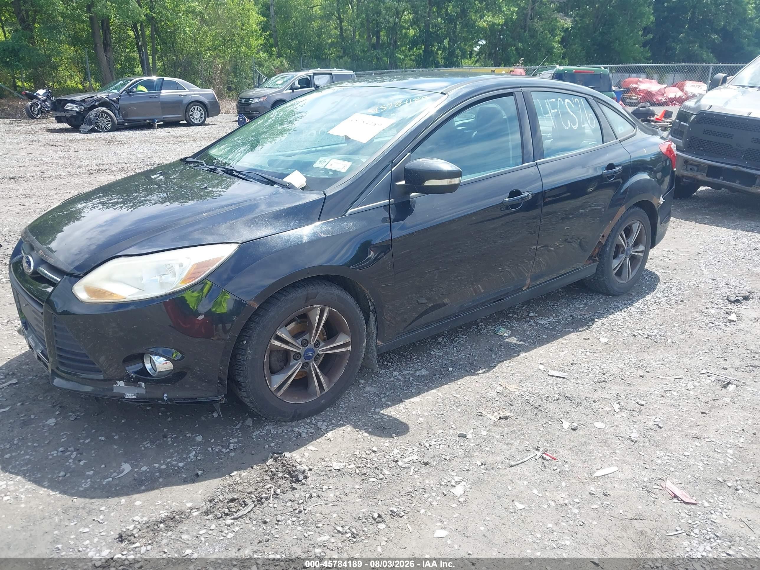 2014 Ford Focus Se Black vin: 1FADP3F23EL365940