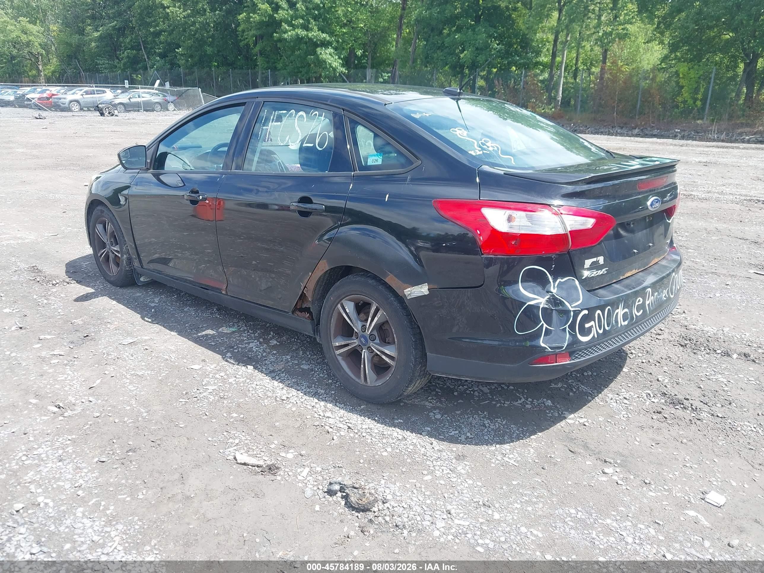 2014 Ford Focus Se Black vin: 1FADP3F23EL365940