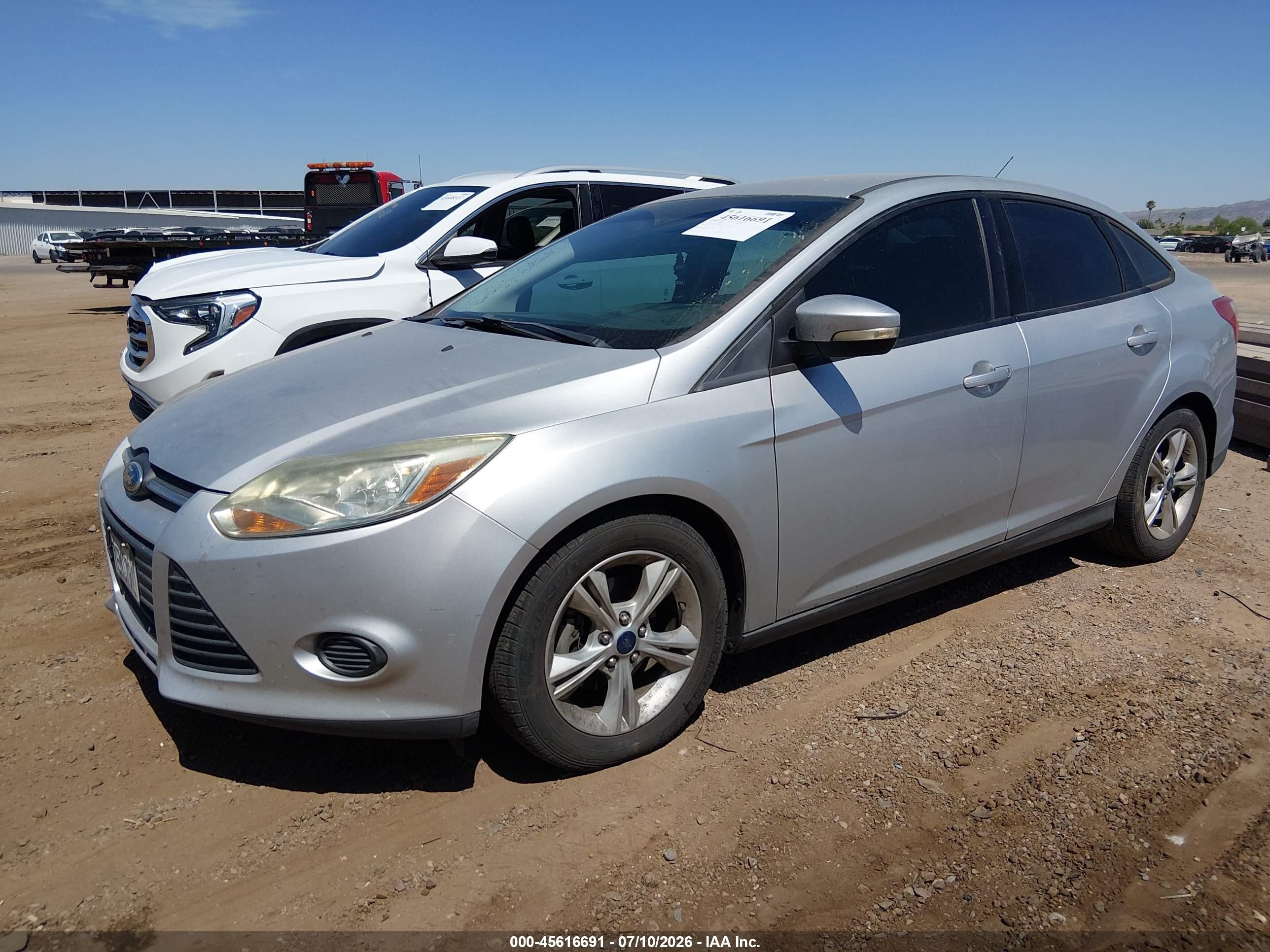 2014 Ford Focus Se Silver vin: 1FADP3F23EL374718