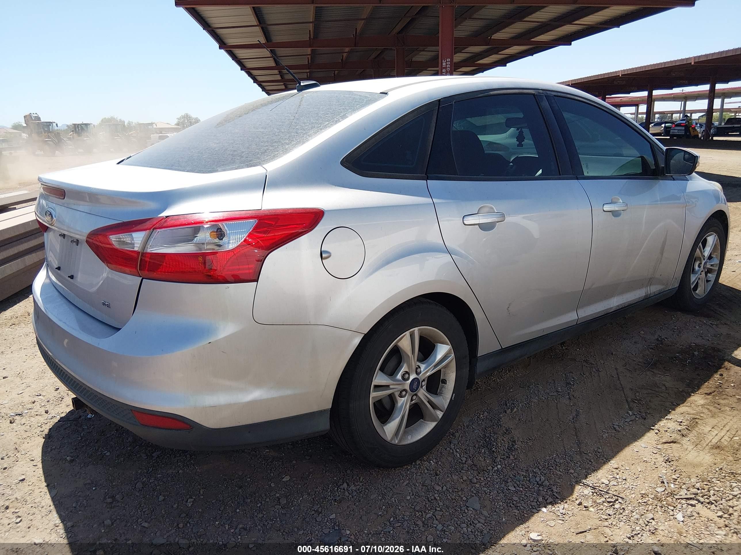 2014 Ford Focus Se Silver vin: 1FADP3F23EL374718