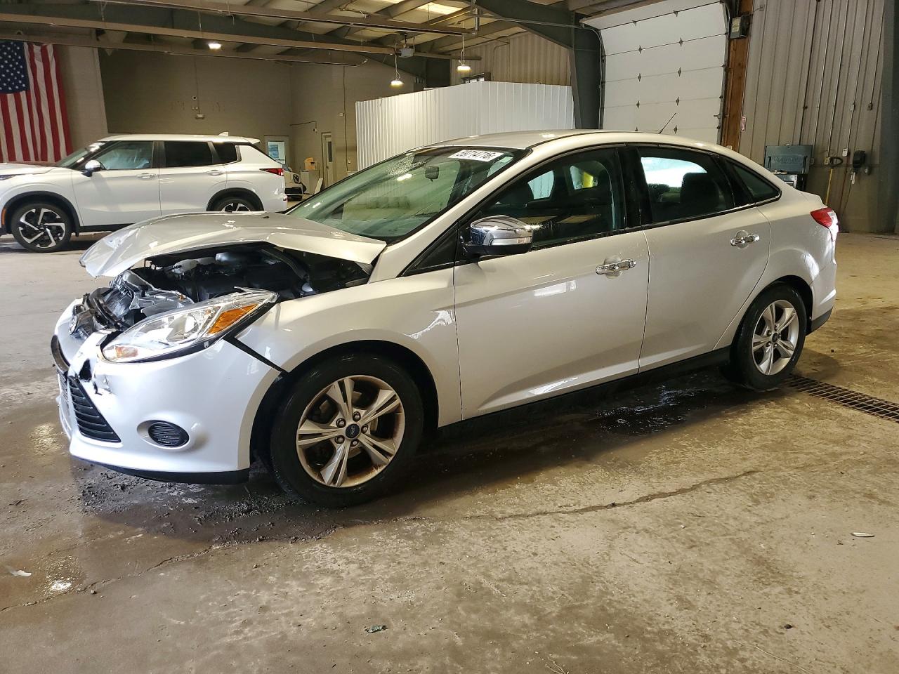 2014 Ford Focus Se Gray vin: 1FADP3F23EL379613