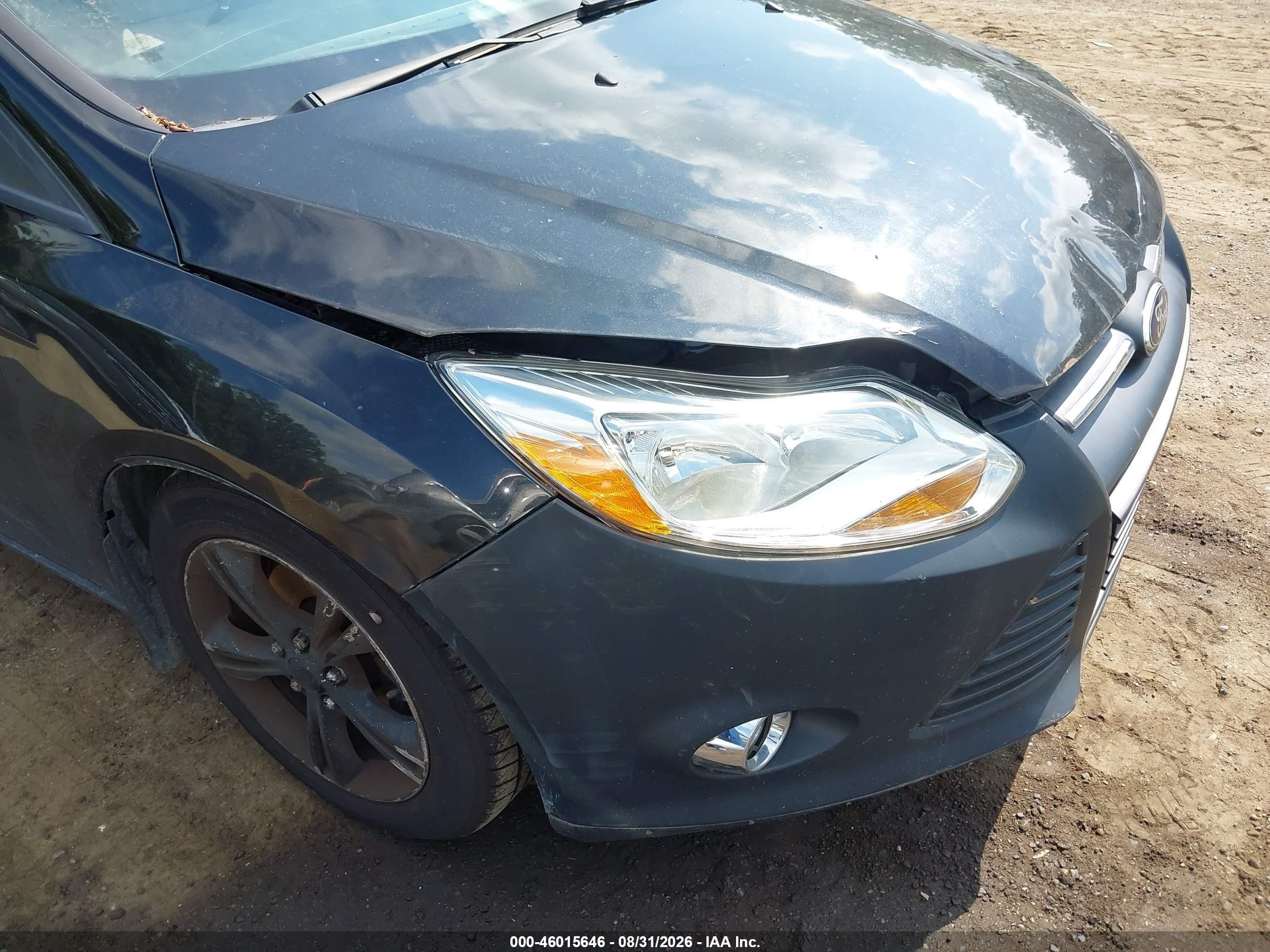 2014 Ford Focus Se Black vin: 1FADP3F23EL383113