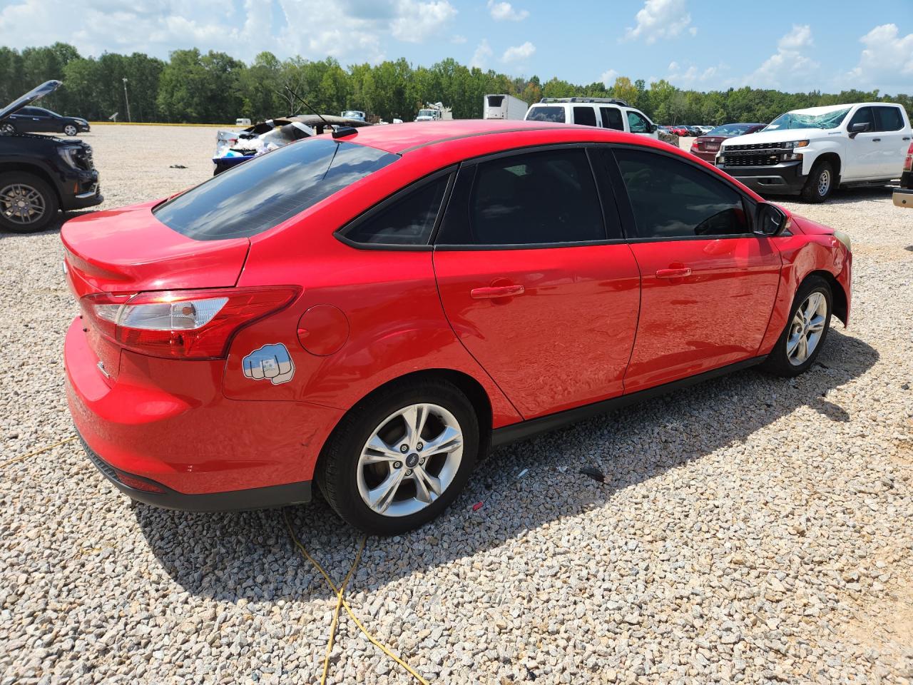 2014 Ford Focus Se Красный vin: 1FADP3F23EL392569
