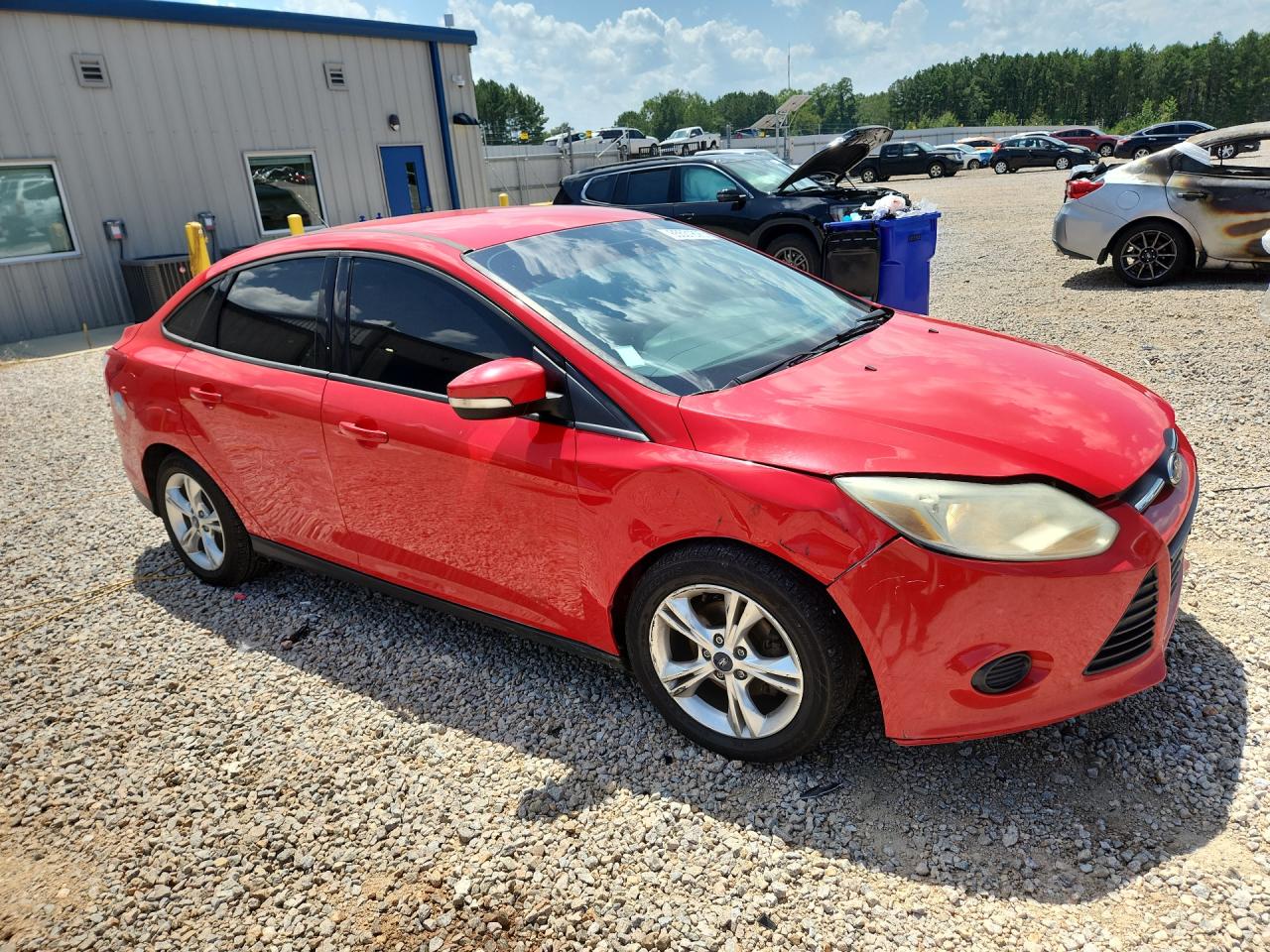 2014 Ford Focus Se Красный vin: 1FADP3F23EL392569