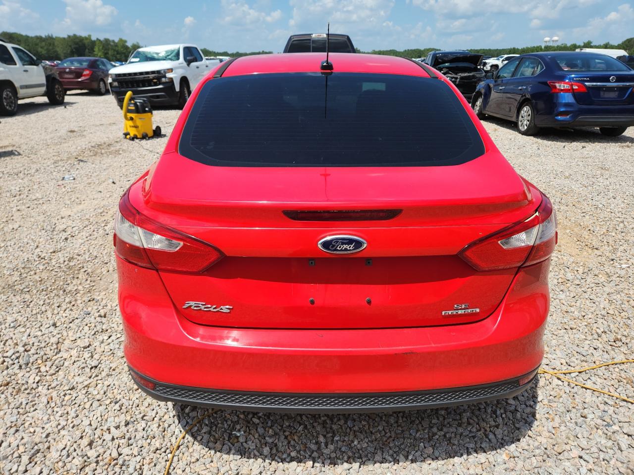 2014 Ford Focus Se Красный vin: 1FADP3F23EL392569