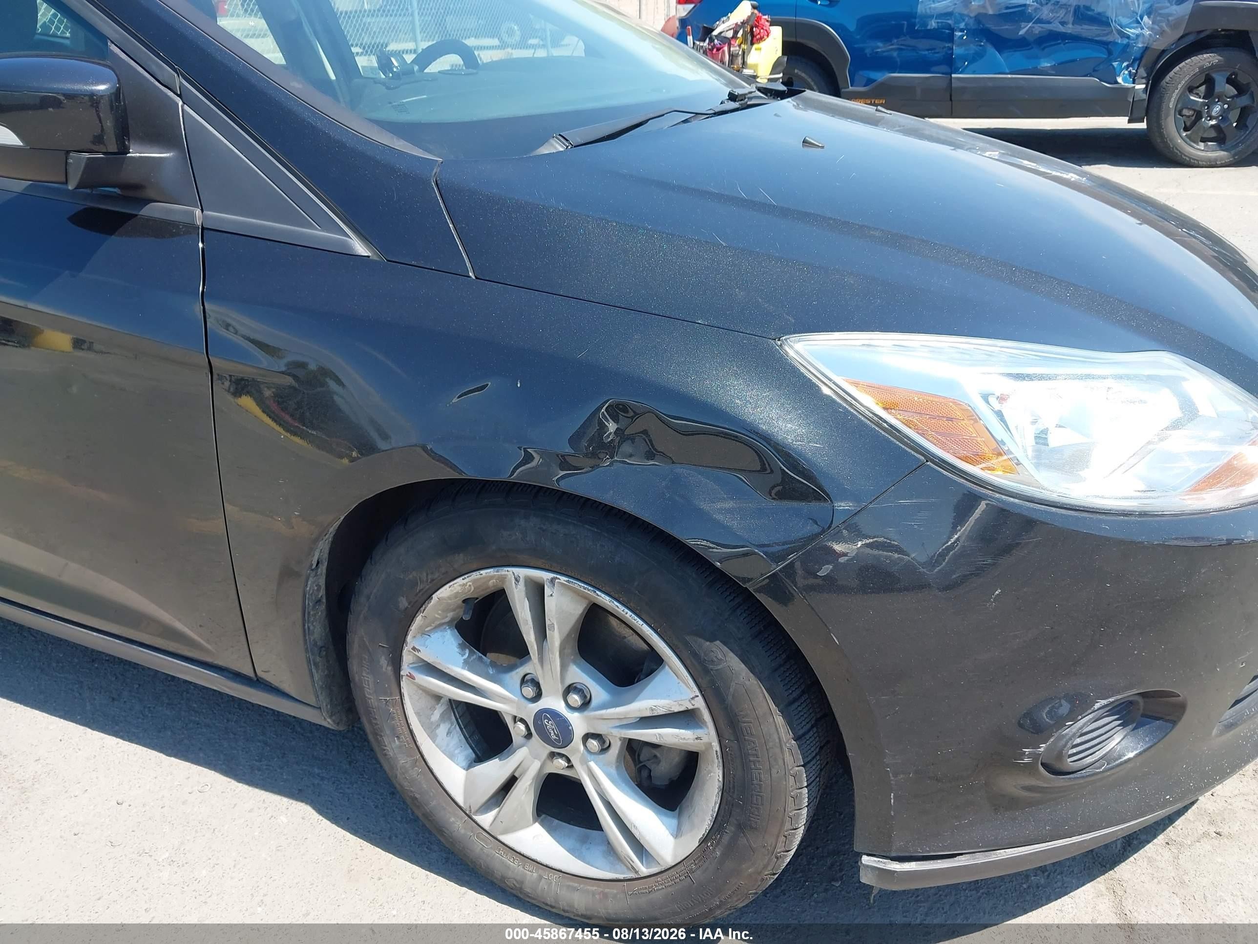 2014 Ford Focus Se Black vin: 1FADP3F23EL408009