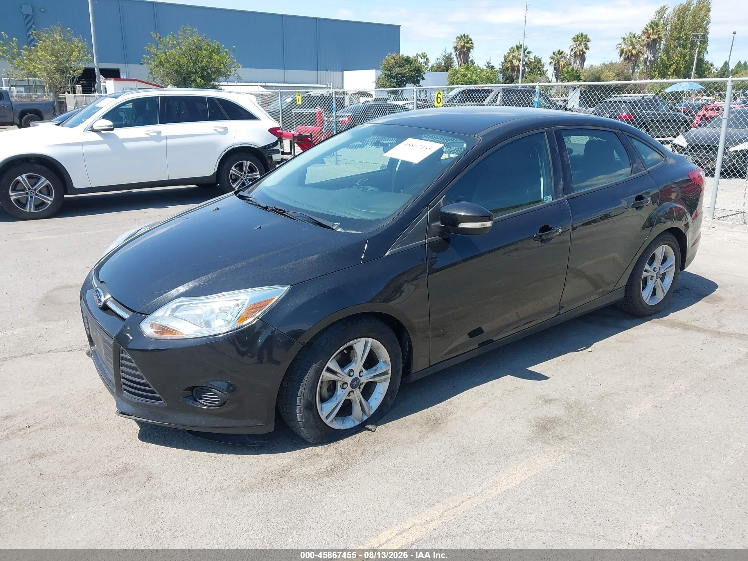 2014 Ford Focus Se Black vin: 1FADP3F23EL408009