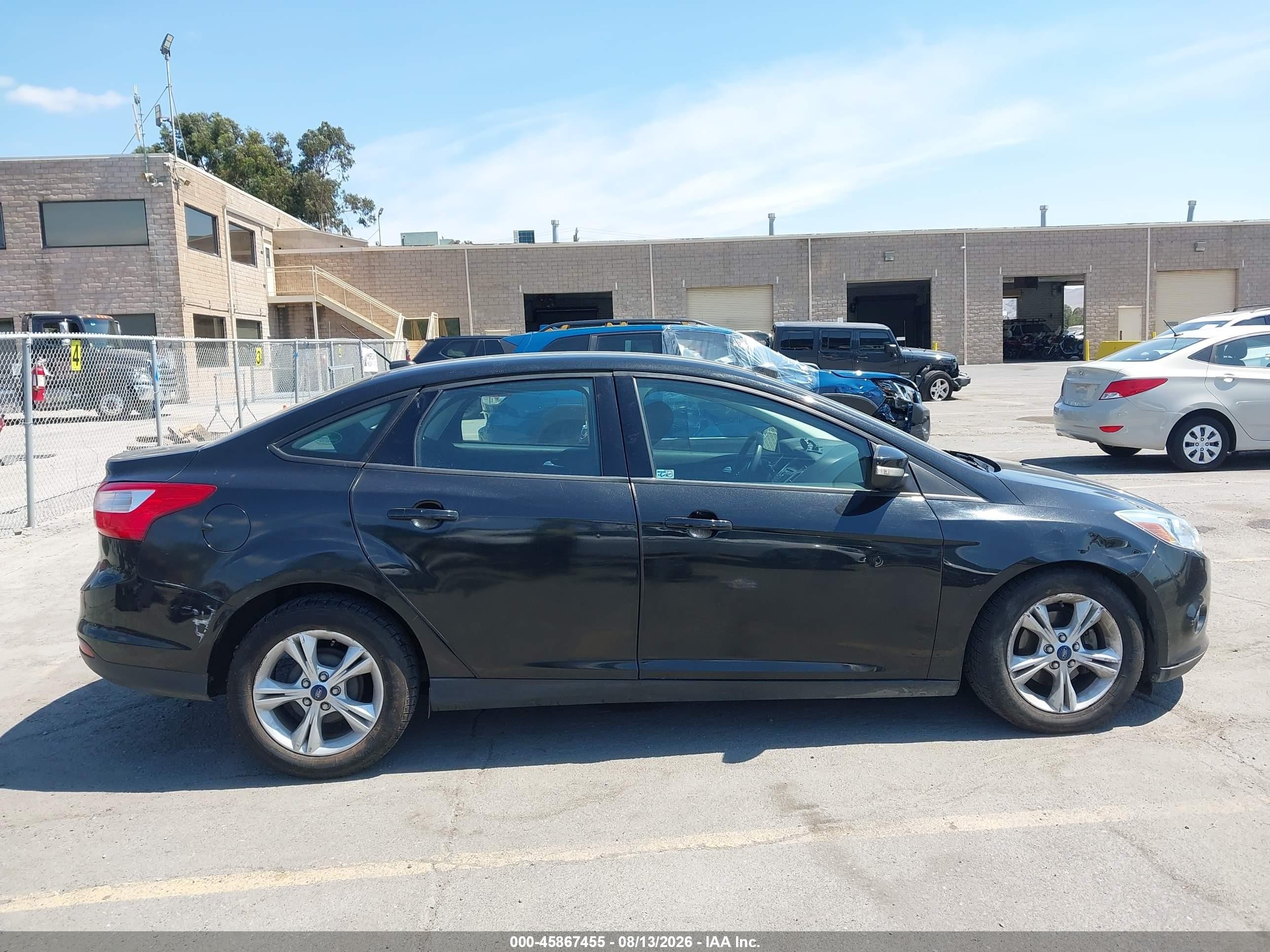 2014 Ford Focus Se Black vin: 1FADP3F23EL408009