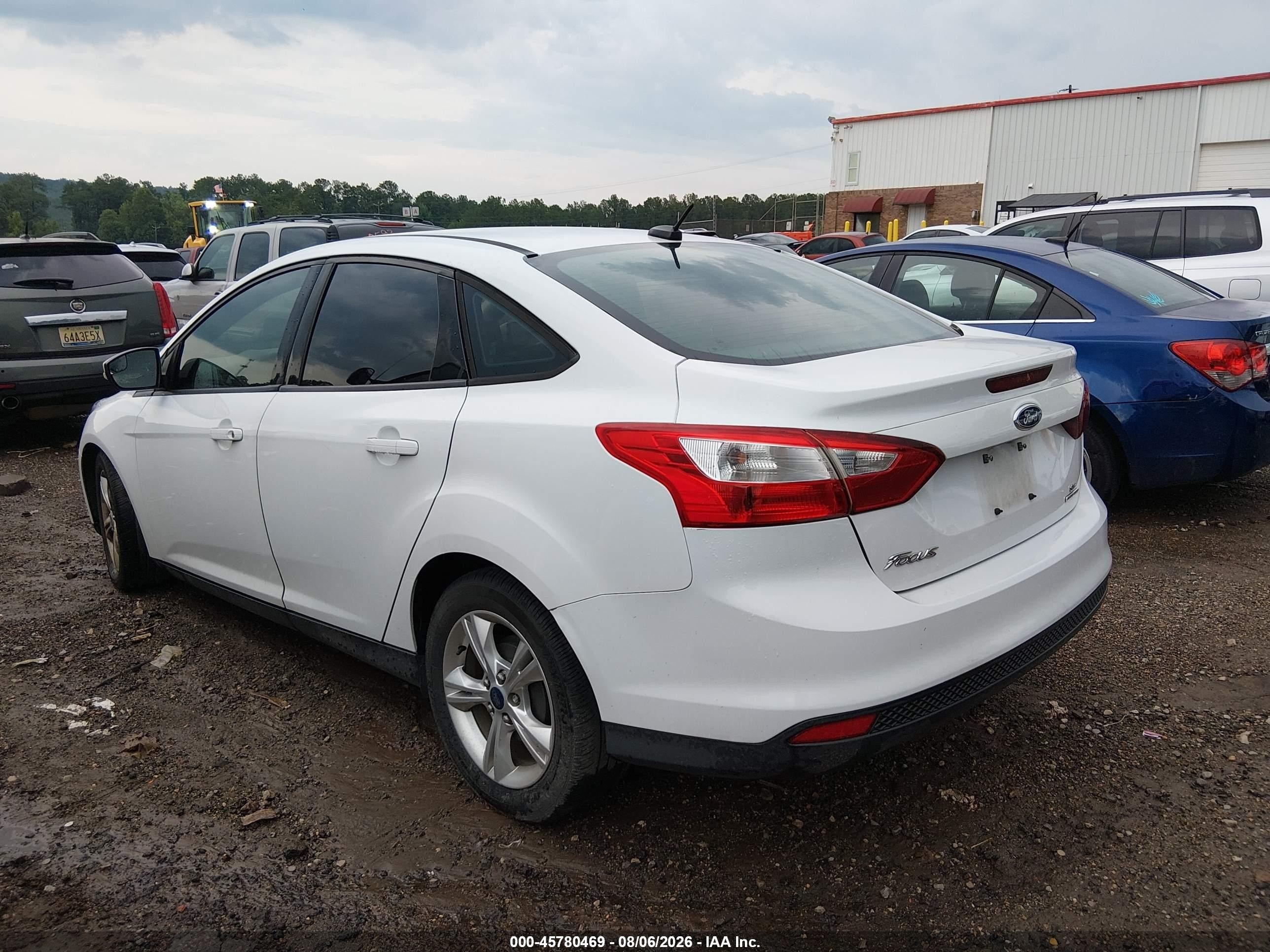 2014 Ford Focus Se White vin: 1FADP3F23EL409676