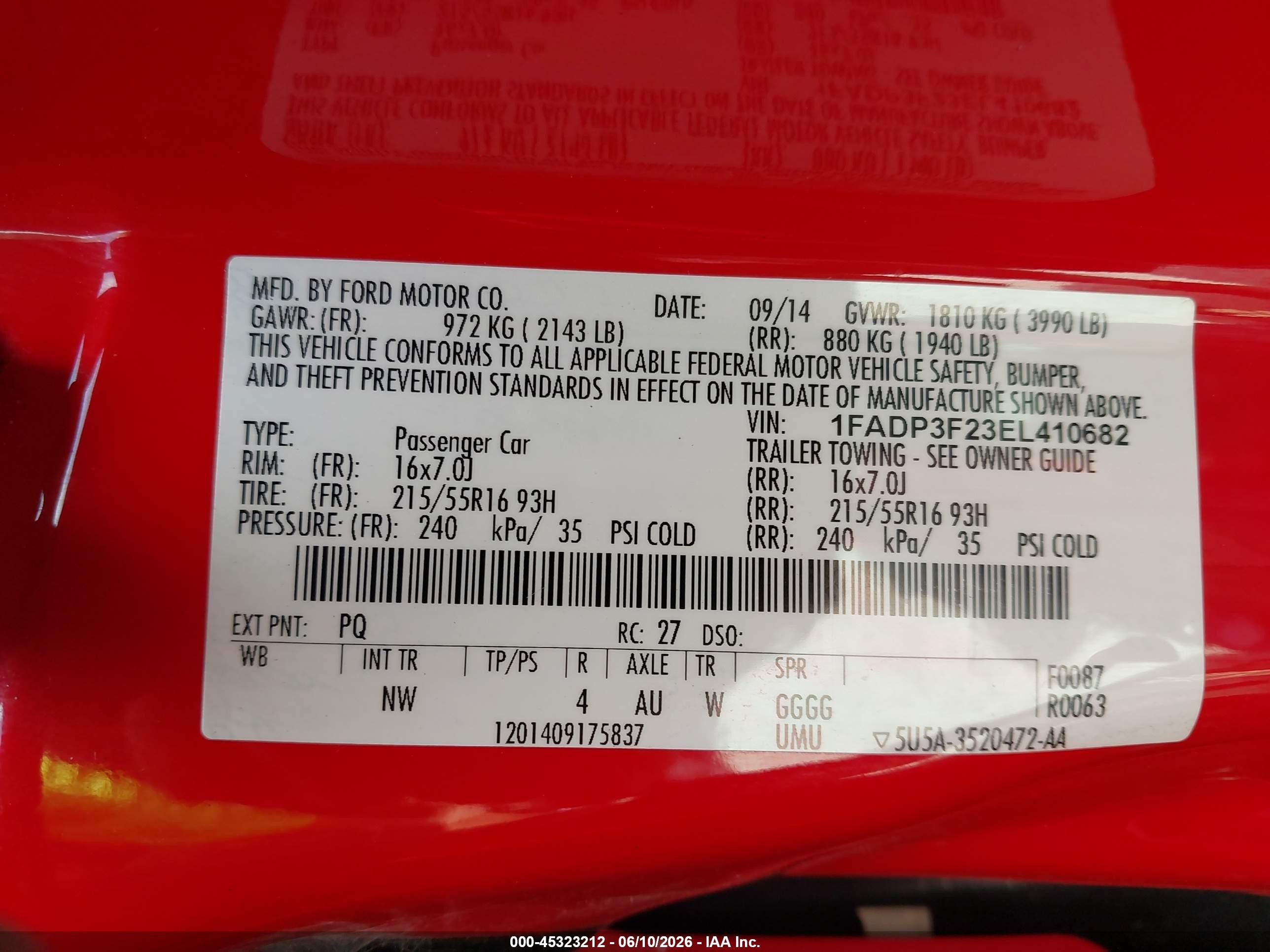 2014 Ford Focus Se Красный vin: 1FADP3F23EL410682
