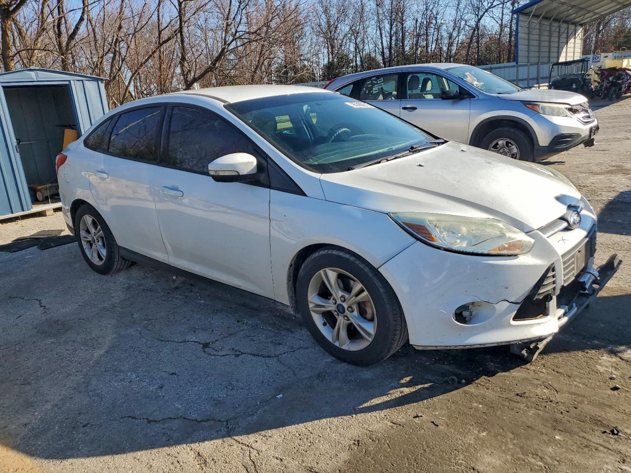 2014 Ford Focus Se White vin: 1FADP3F23EL413274