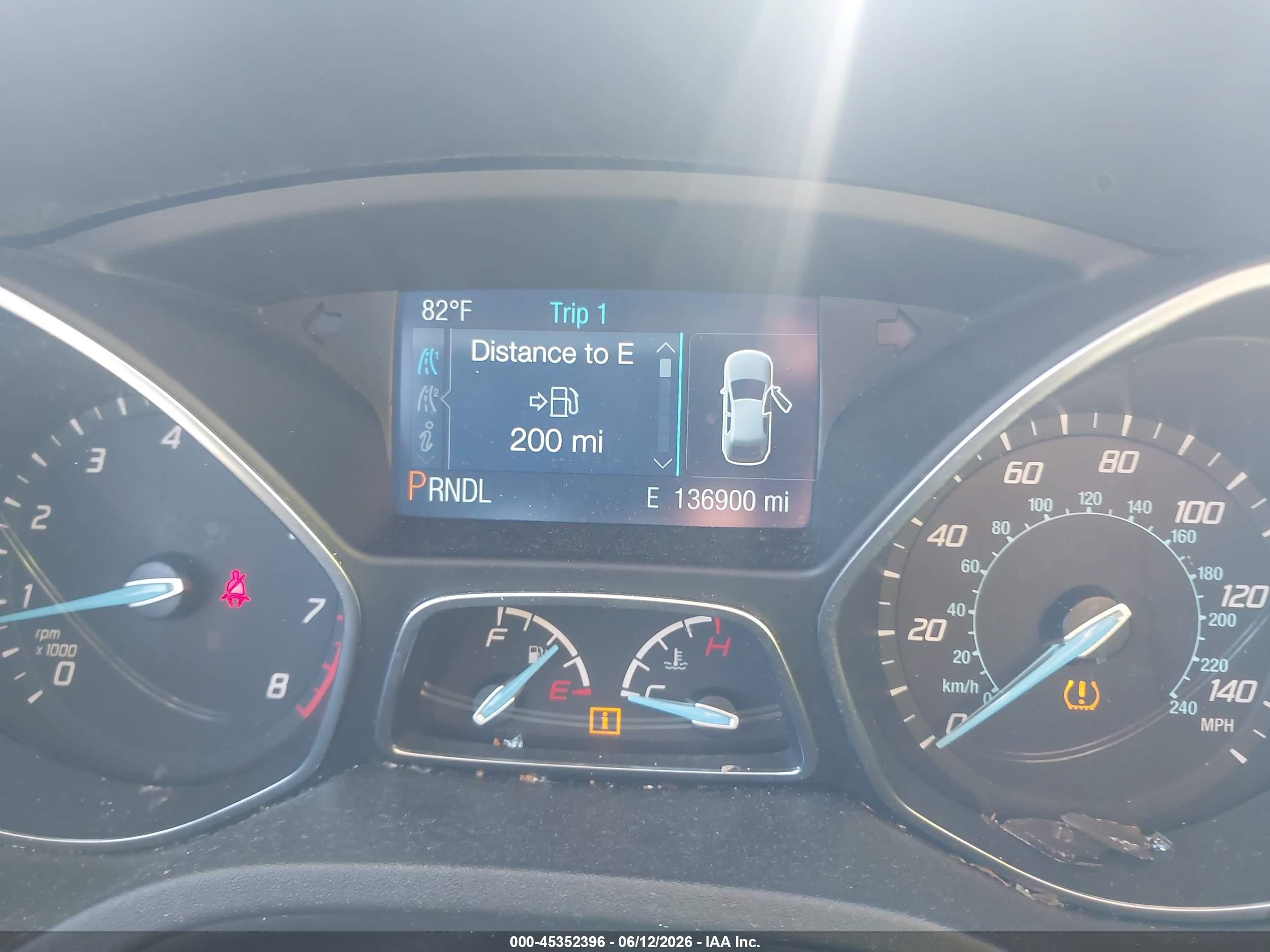 2014 Ford Focus Se Red vin: 1FADP3F23EL419222