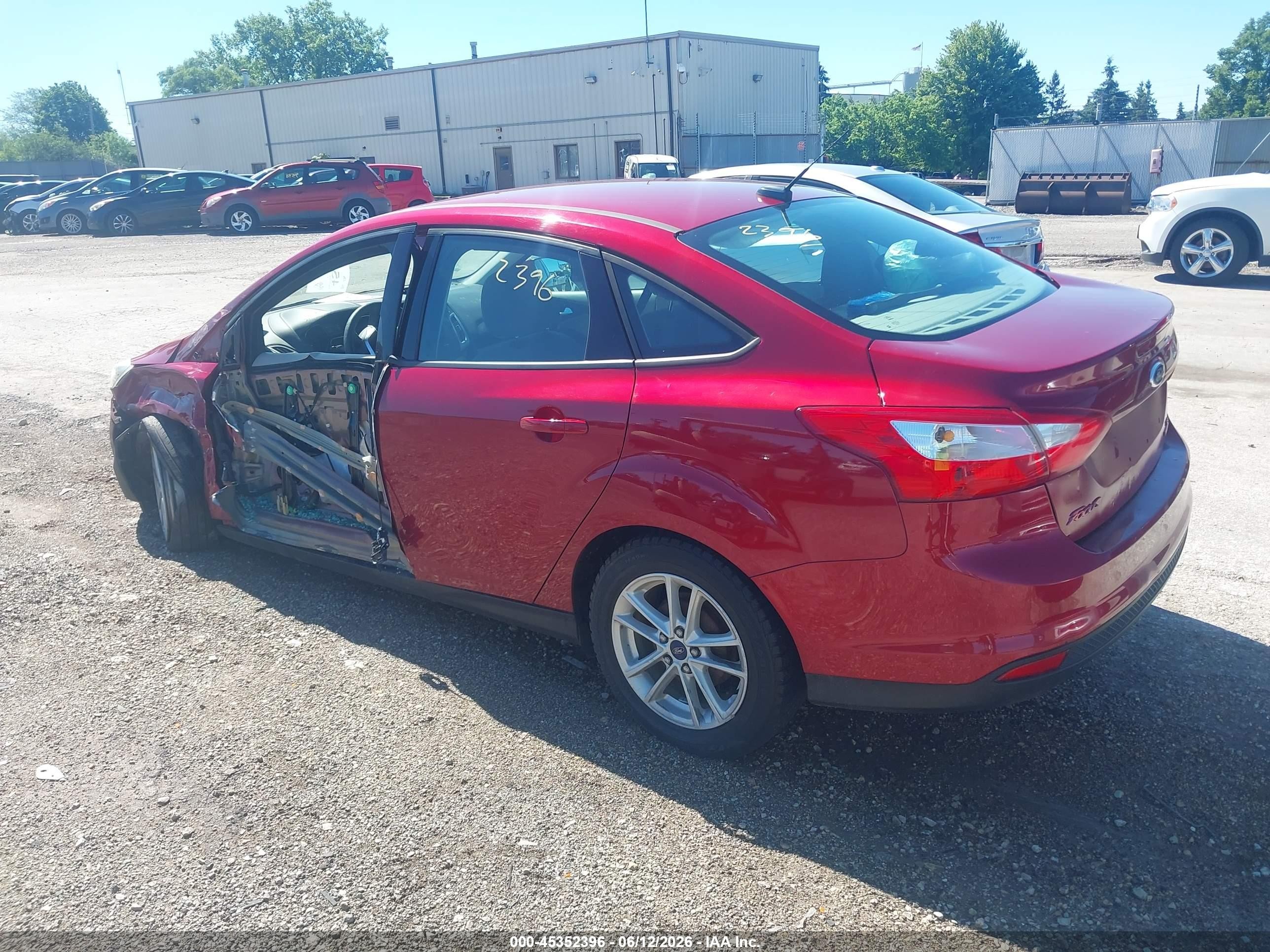 2014 Ford Focus Se Red vin: 1FADP3F23EL419222