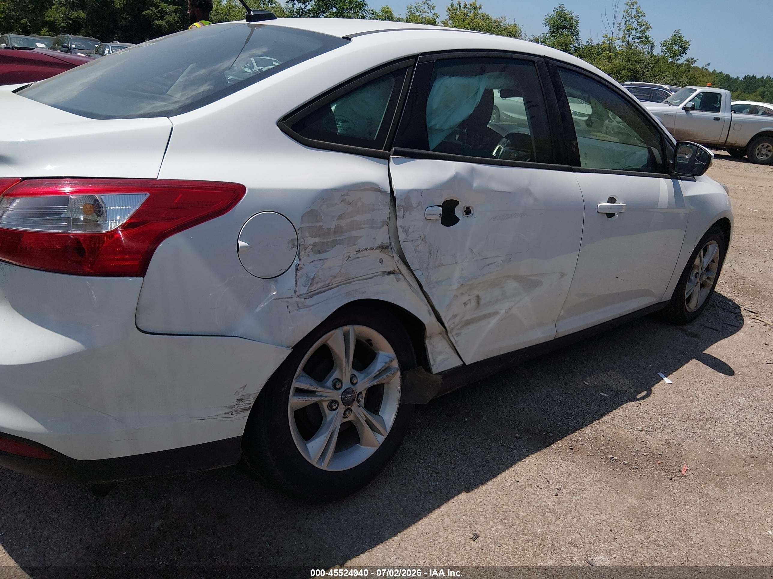 2014 Ford Focus Se Белый vin: 1FADP3F23EL425134