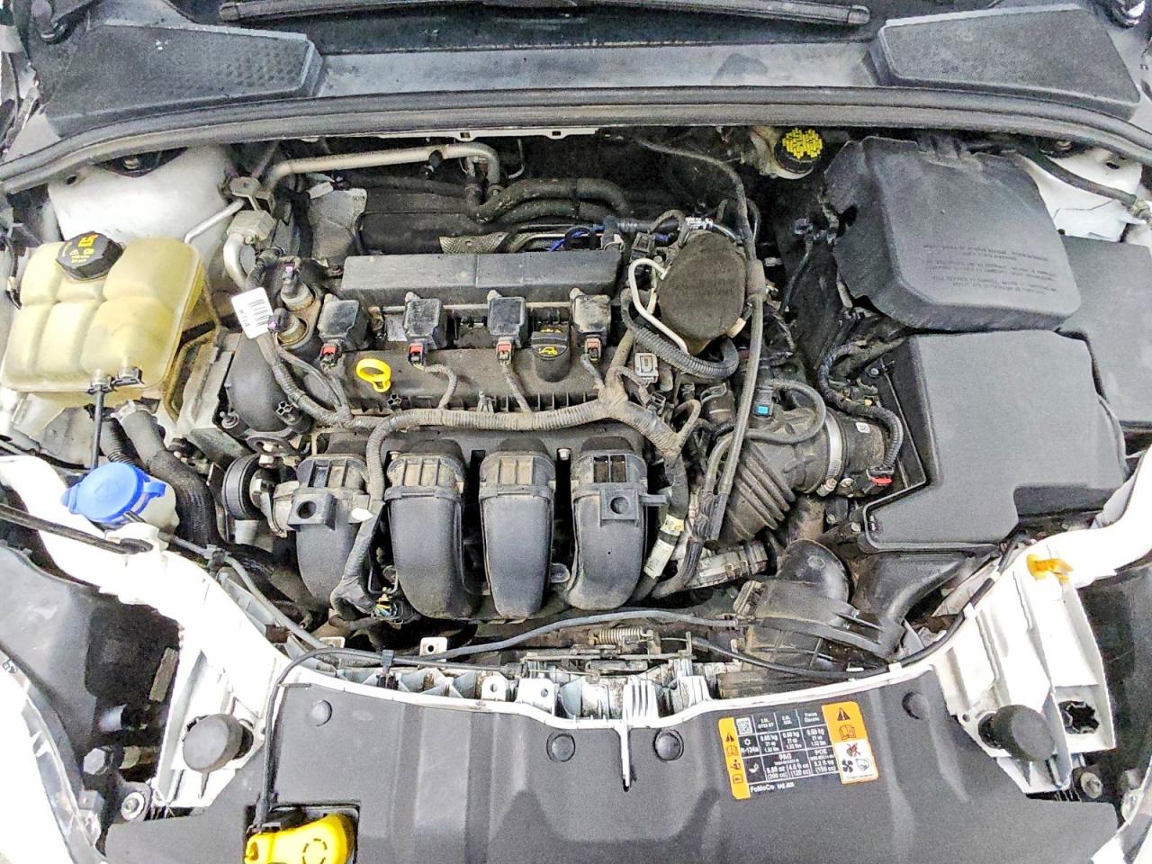 2014 Ford Focus Se White vin: 1FADP3F23EL446484