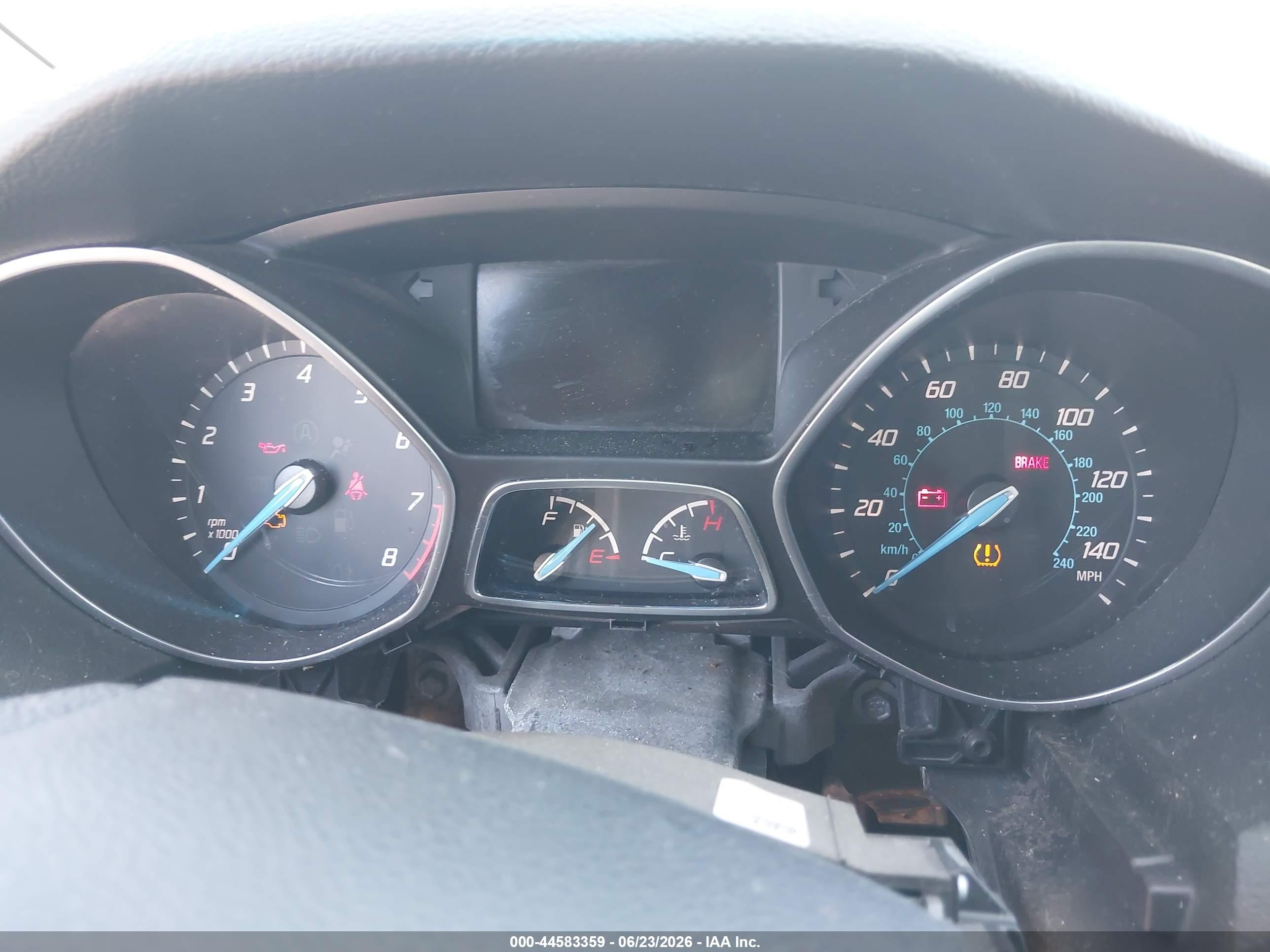 2014 Ford Focus Se Gray vin: 1FADP3F23EL455699