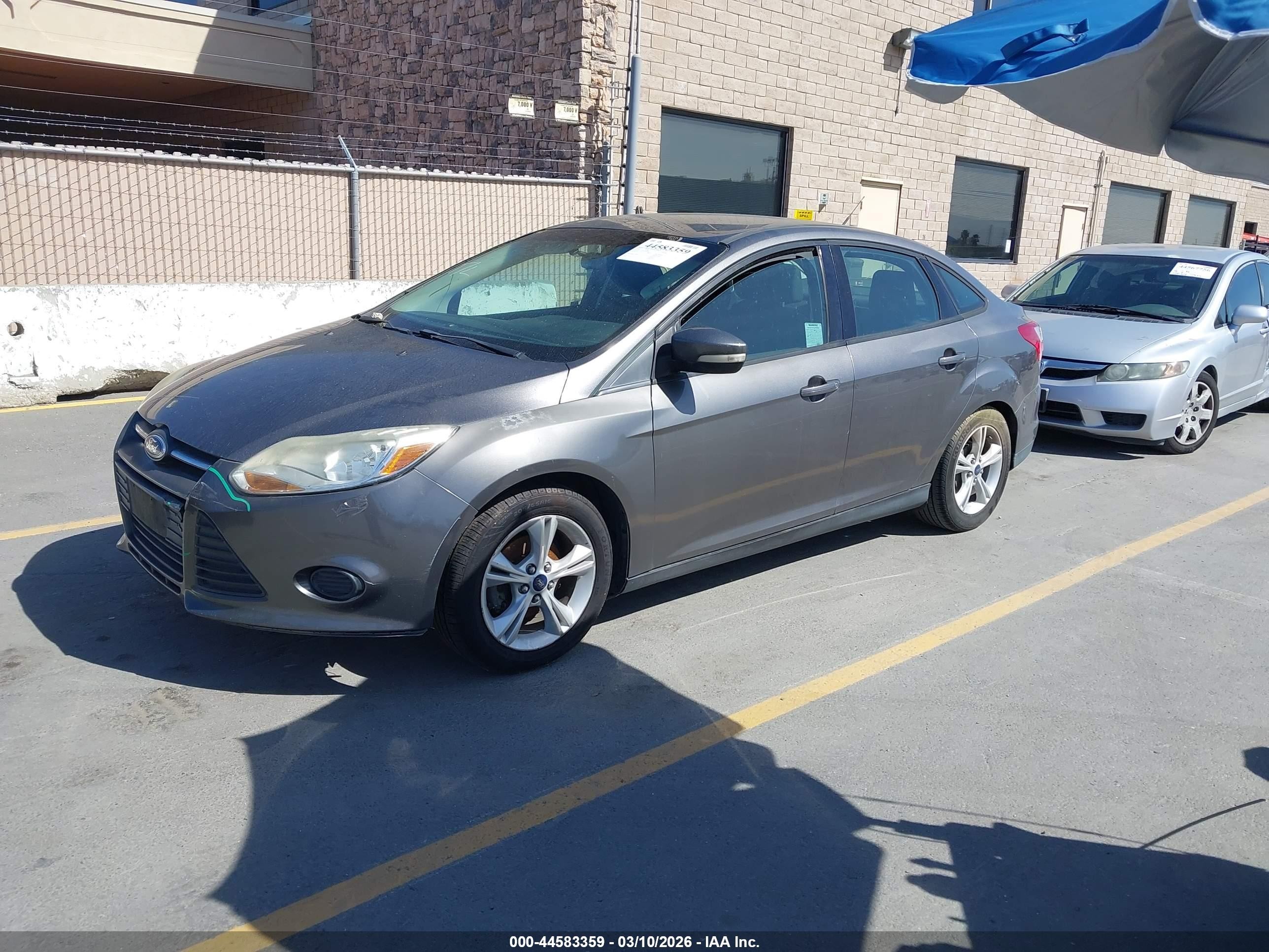 2014 Ford Focus Se Gray vin: 1FADP3F23EL455699