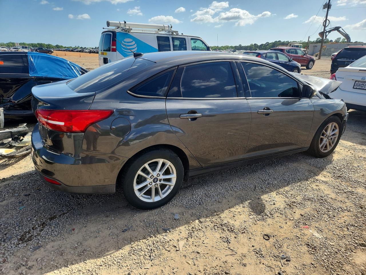 2015 Ford Focus Se Gray vin: 1FADP3F23FL200648