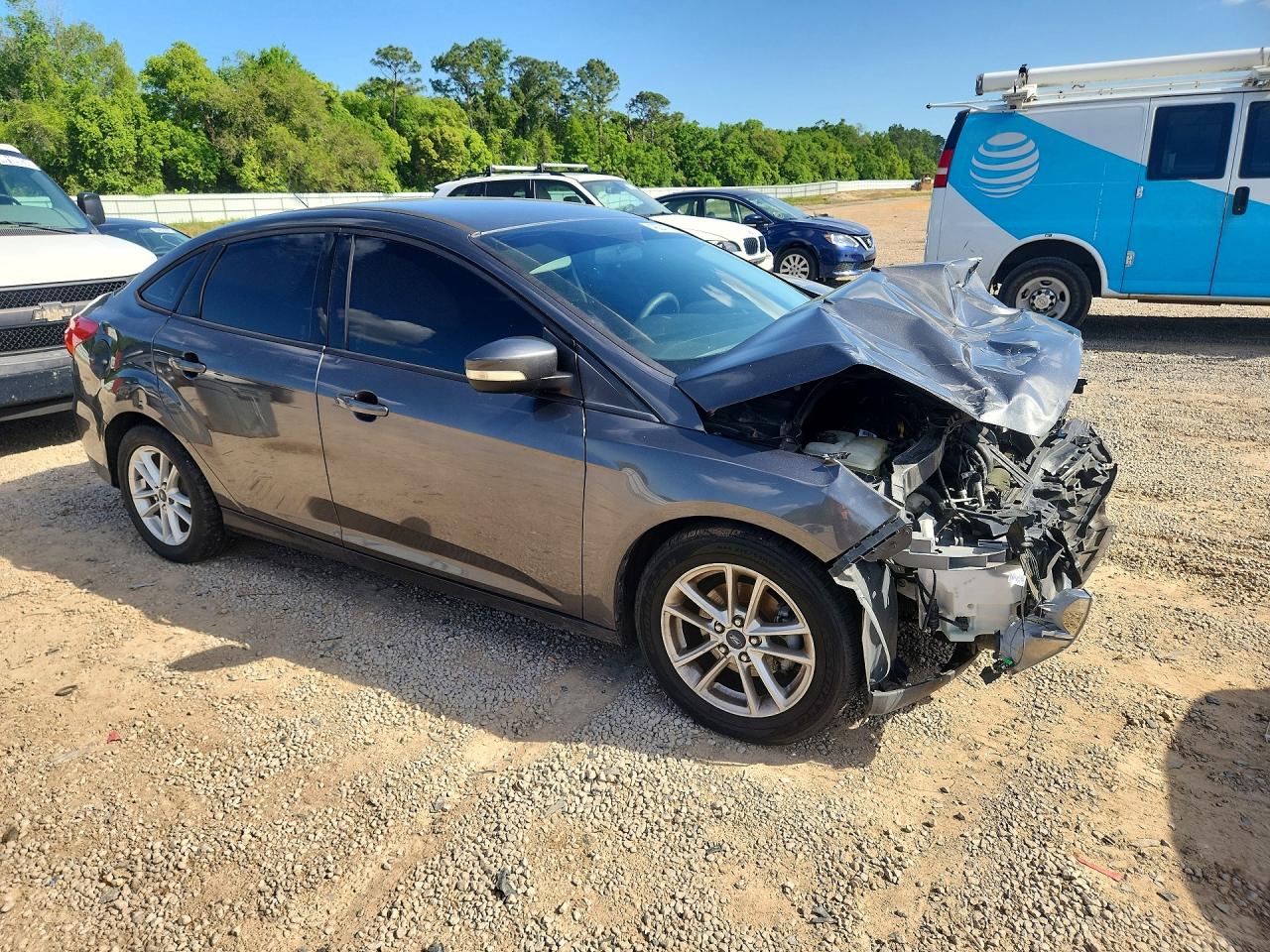 2015 Ford Focus Se Gray vin: 1FADP3F23FL200648