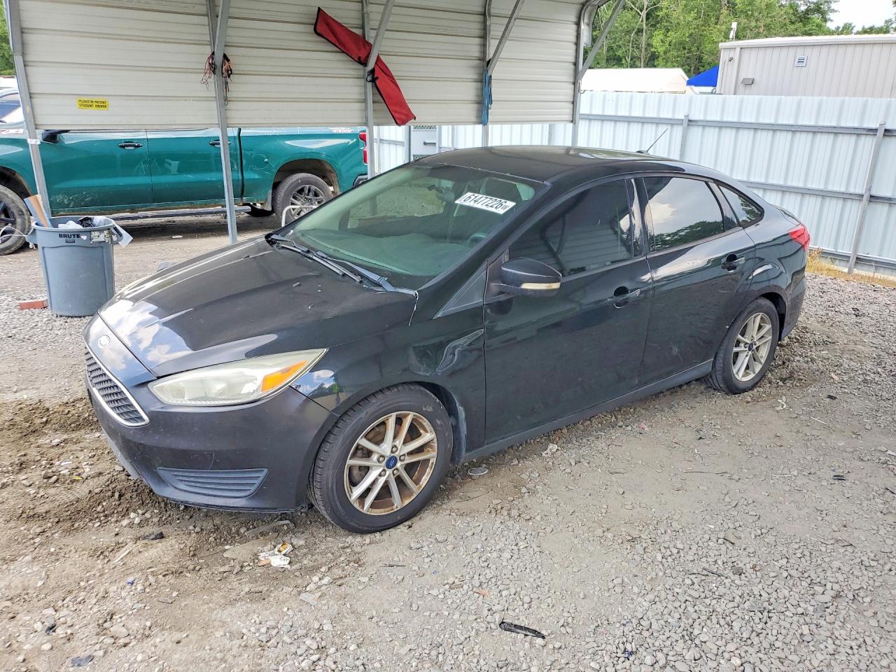 2015 Ford Focus Se Black vin: 1FADP3F23FL205459