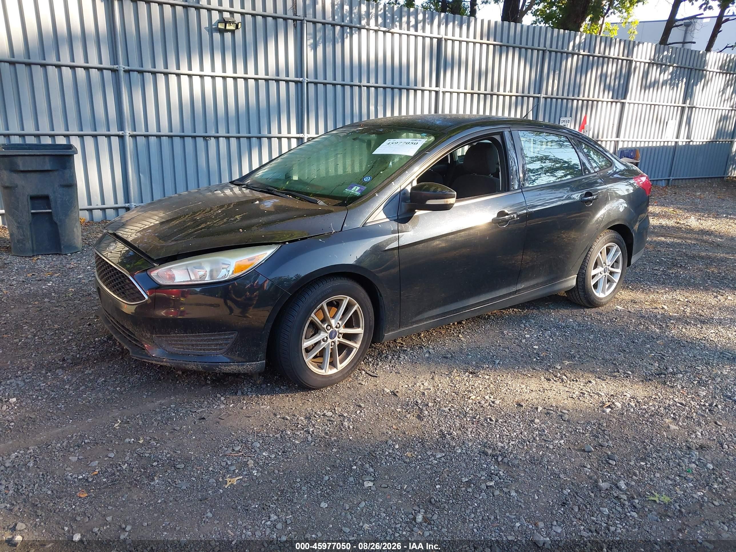 2015 Ford Focus Se Black vin: 1FADP3F23FL242494