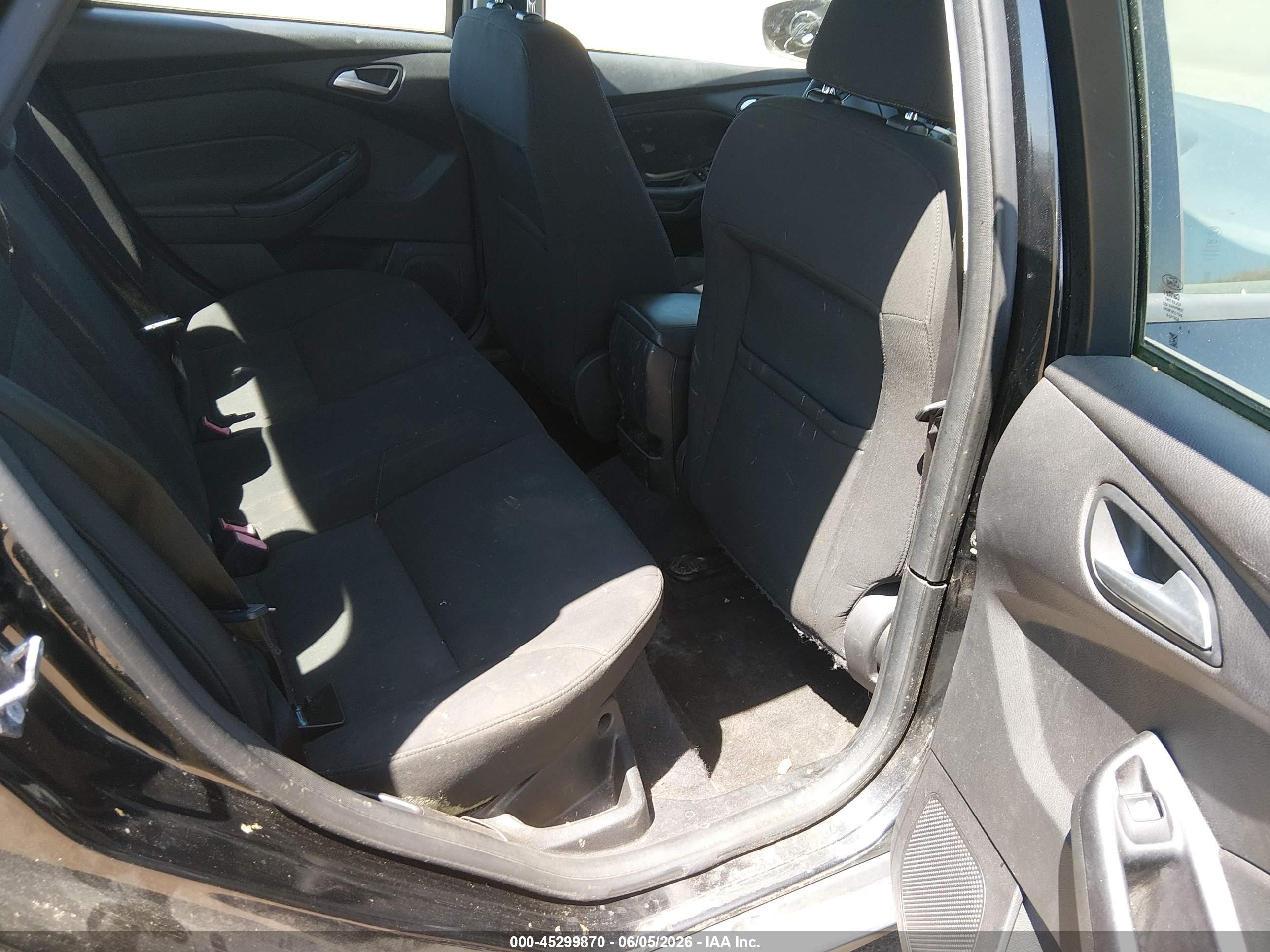 2015 Ford Focus Se Black vin: 1FADP3F23FL244035