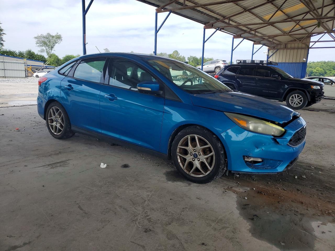 2015 Ford Focus Se Blue vin: 1FADP3F23FL247159