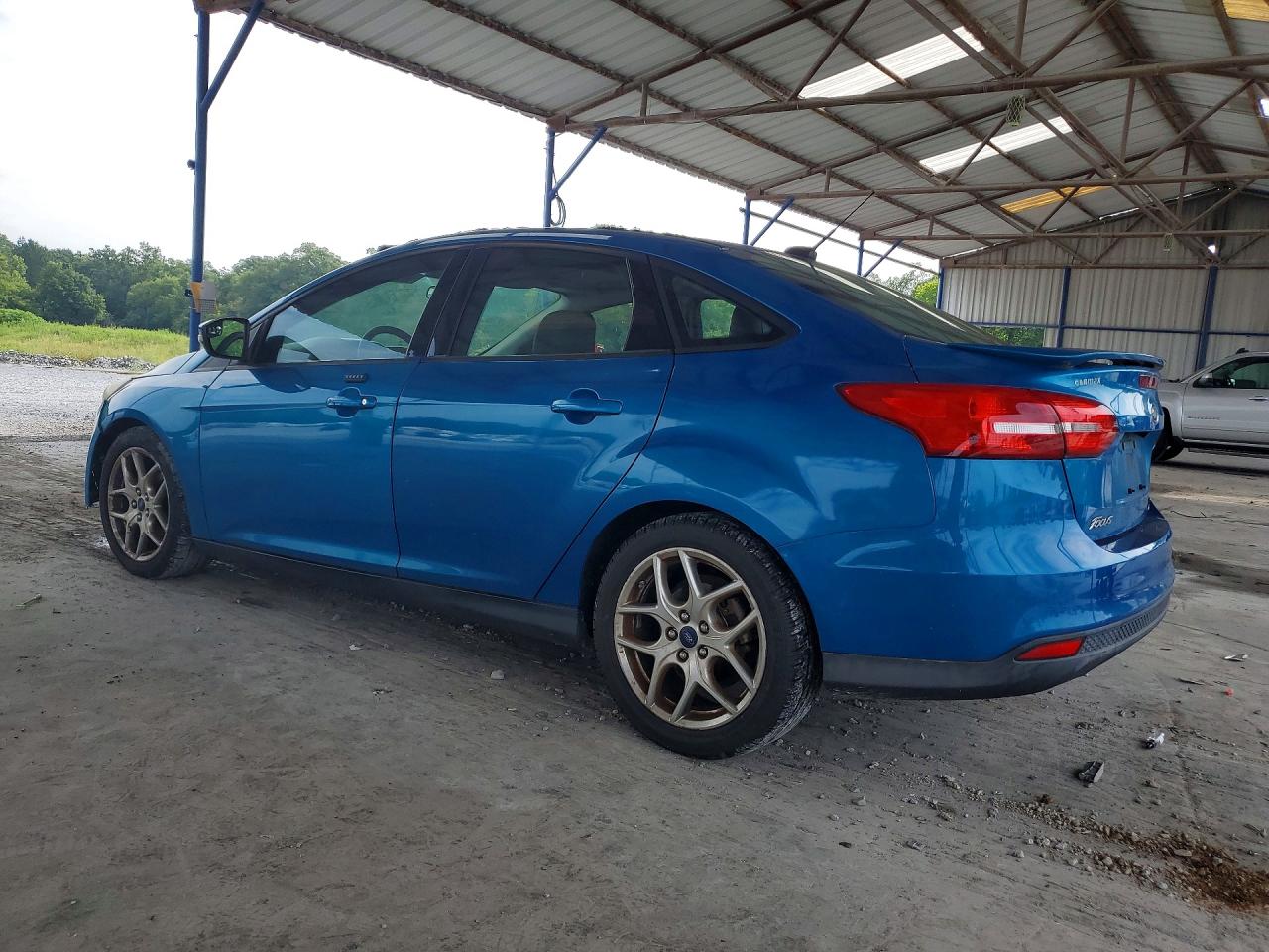 2015 Ford Focus Se Blue vin: 1FADP3F23FL247159