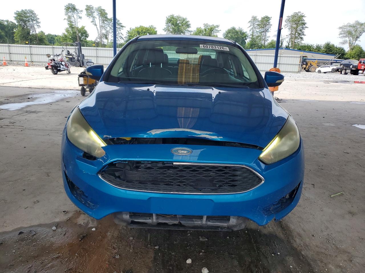 2015 Ford Focus Se Blue vin: 1FADP3F23FL247159