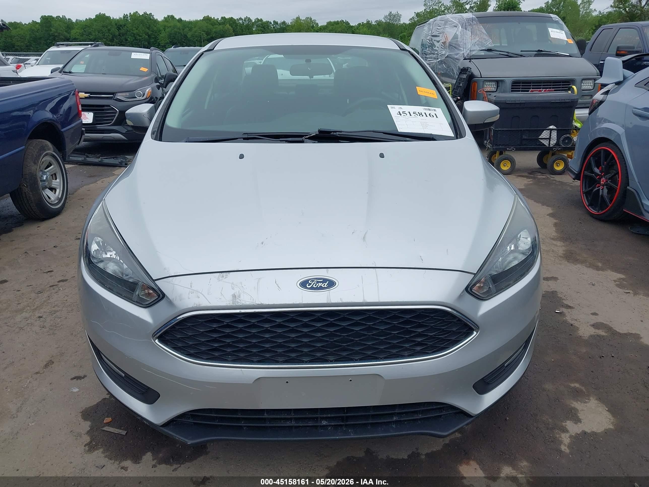 2015 Ford Focus Se Silver vin: 1FADP3F23FL247579