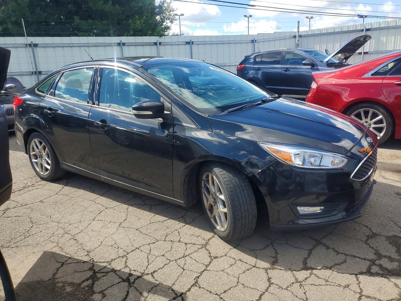 2015 Ford Focus Se Black vin: 1FADP3F23FL270957